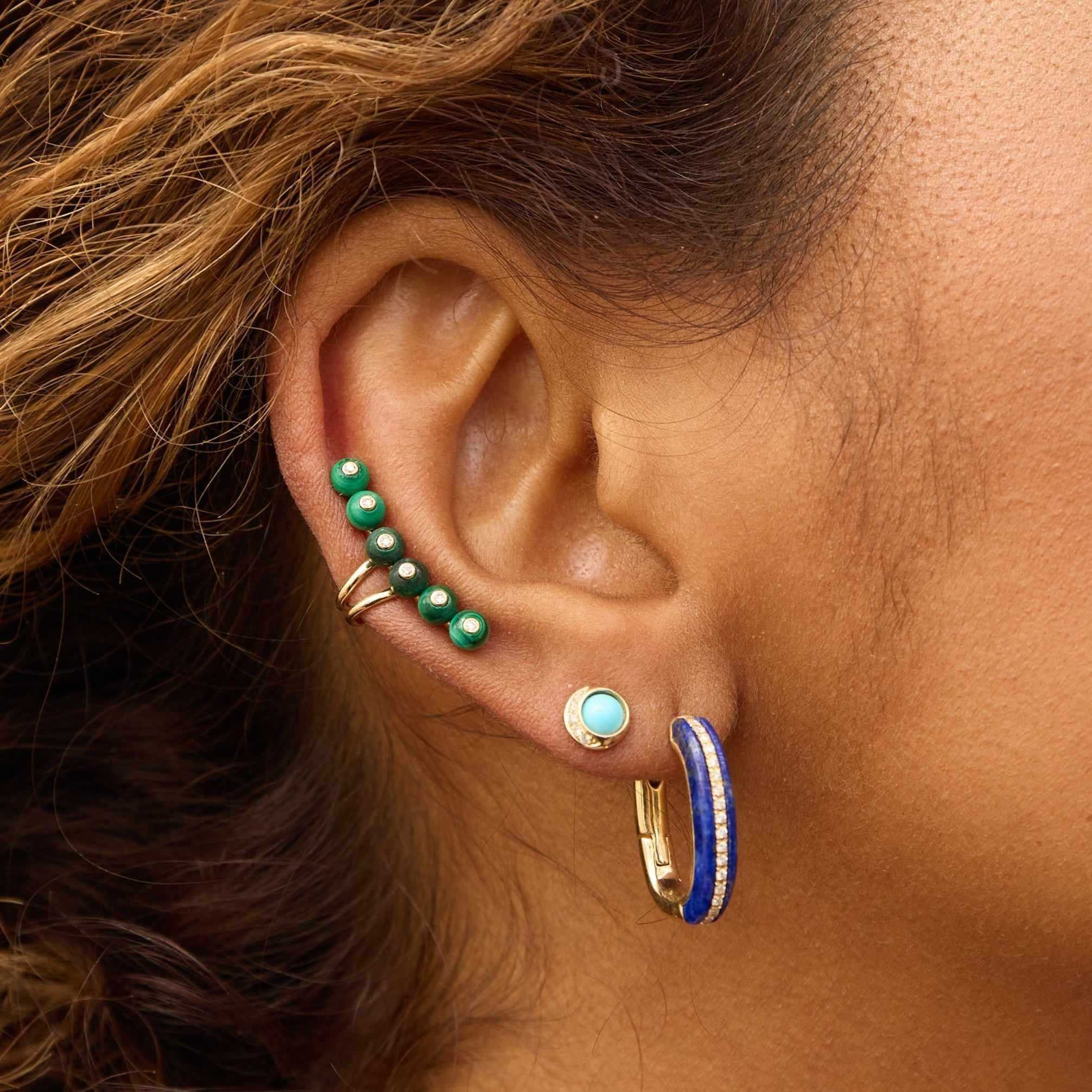 Bubbles Single Row Ear Cuff