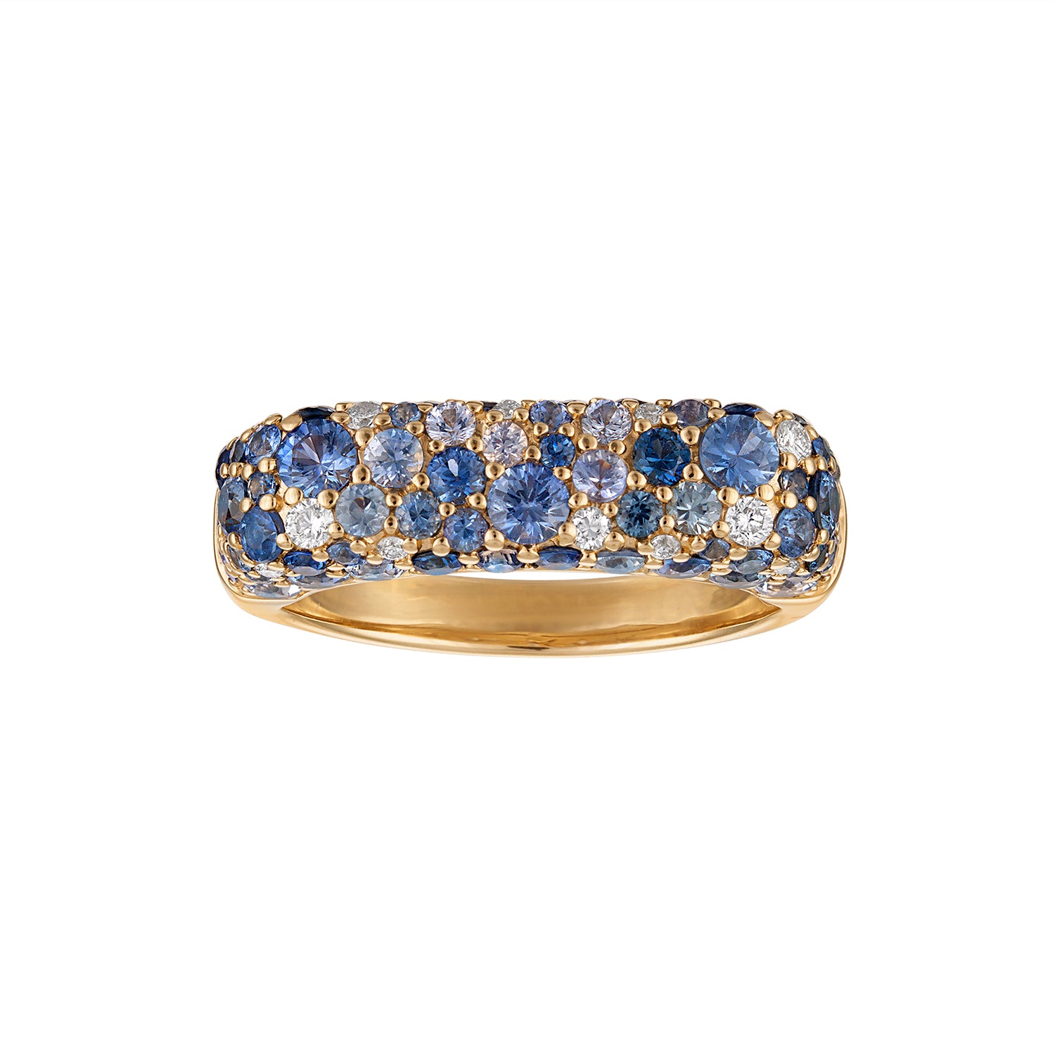Sparkle Stack Ring-Blue