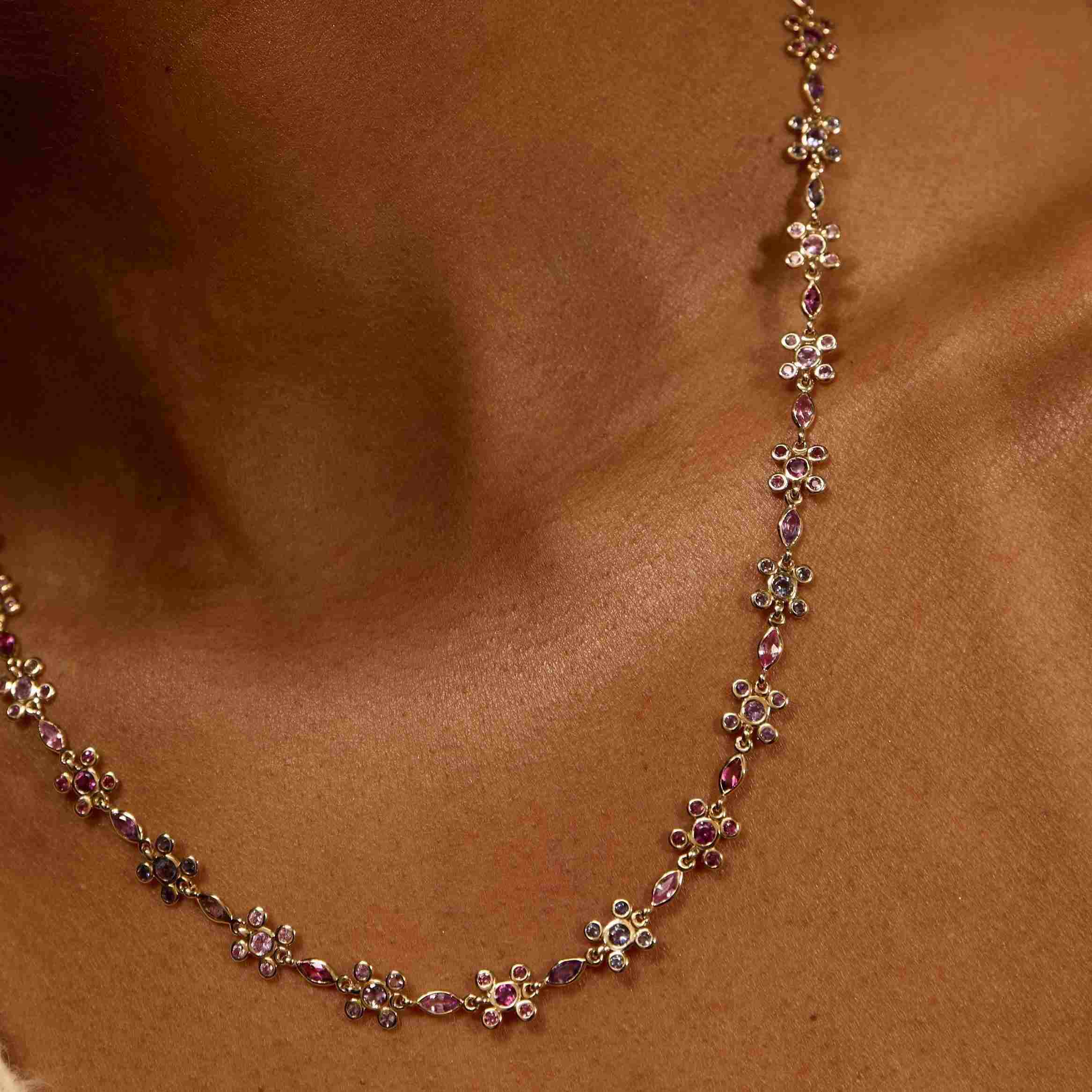 In Sync Thin Multicolor Necklace