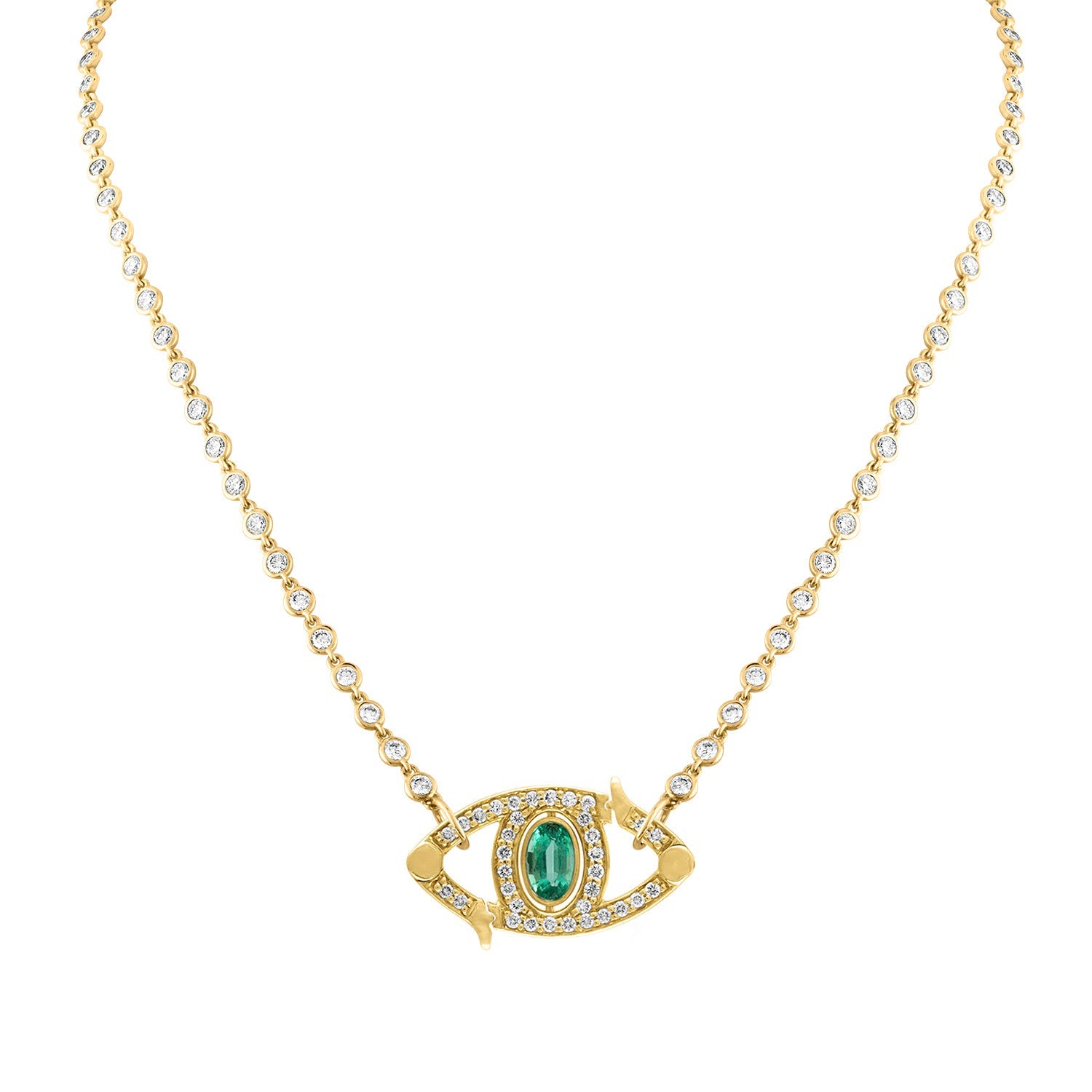 16" Closure Necklace-necklace, necklaces, lock-Eden Presley Fine Jewelry