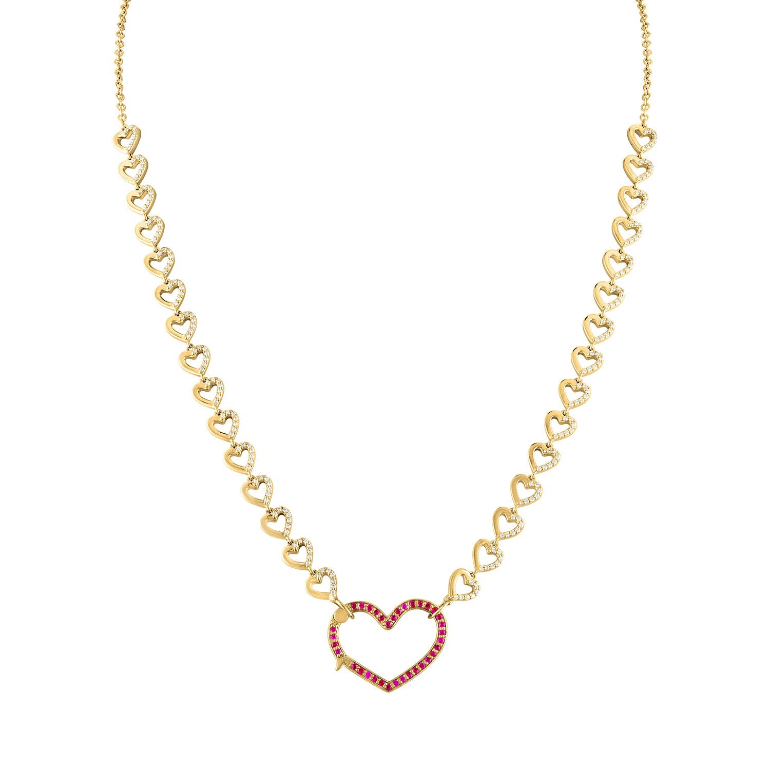 16" Closure Necklace-necklace, necklaces, lock-Eden Presley Fine Jewelry