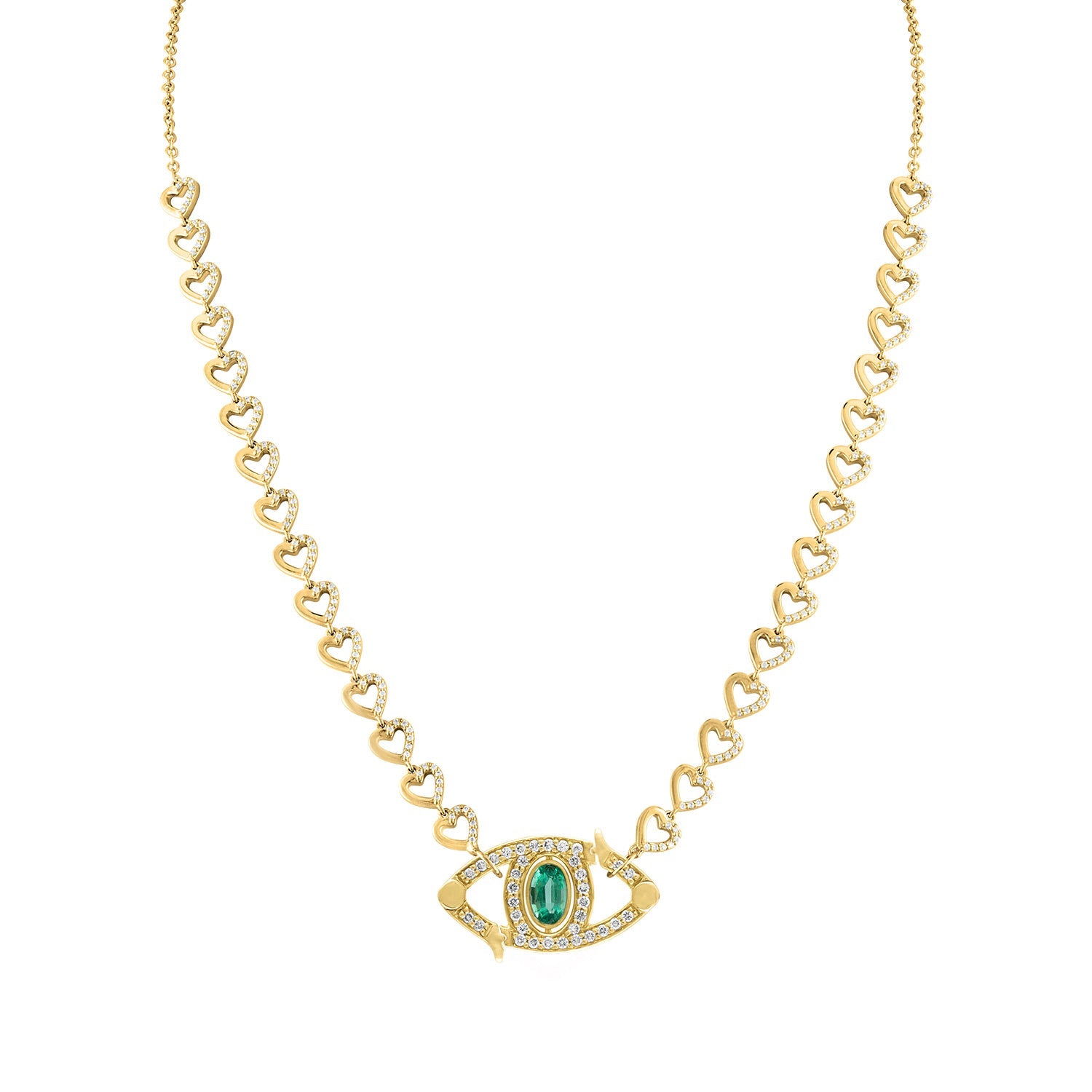 16" Closure Necklace-necklace, necklaces, lock-Eden Presley Fine Jewelry