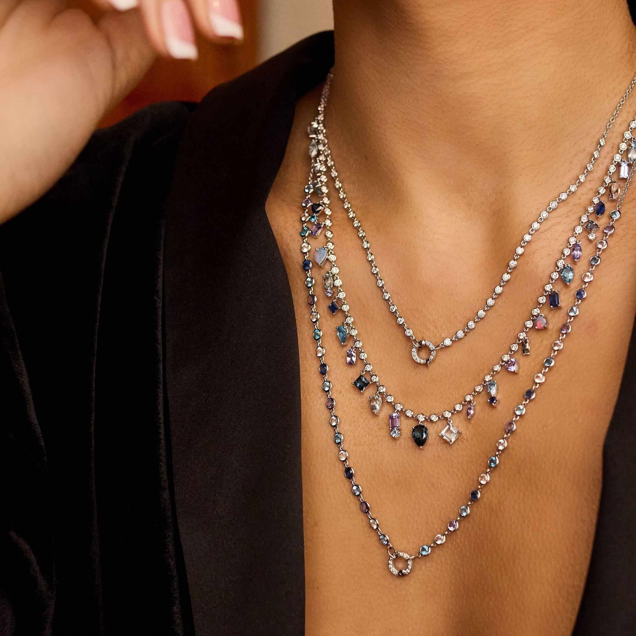 16" Closure Necklace-necklace, necklaces, lock-Eden Presley Fine Jewelry