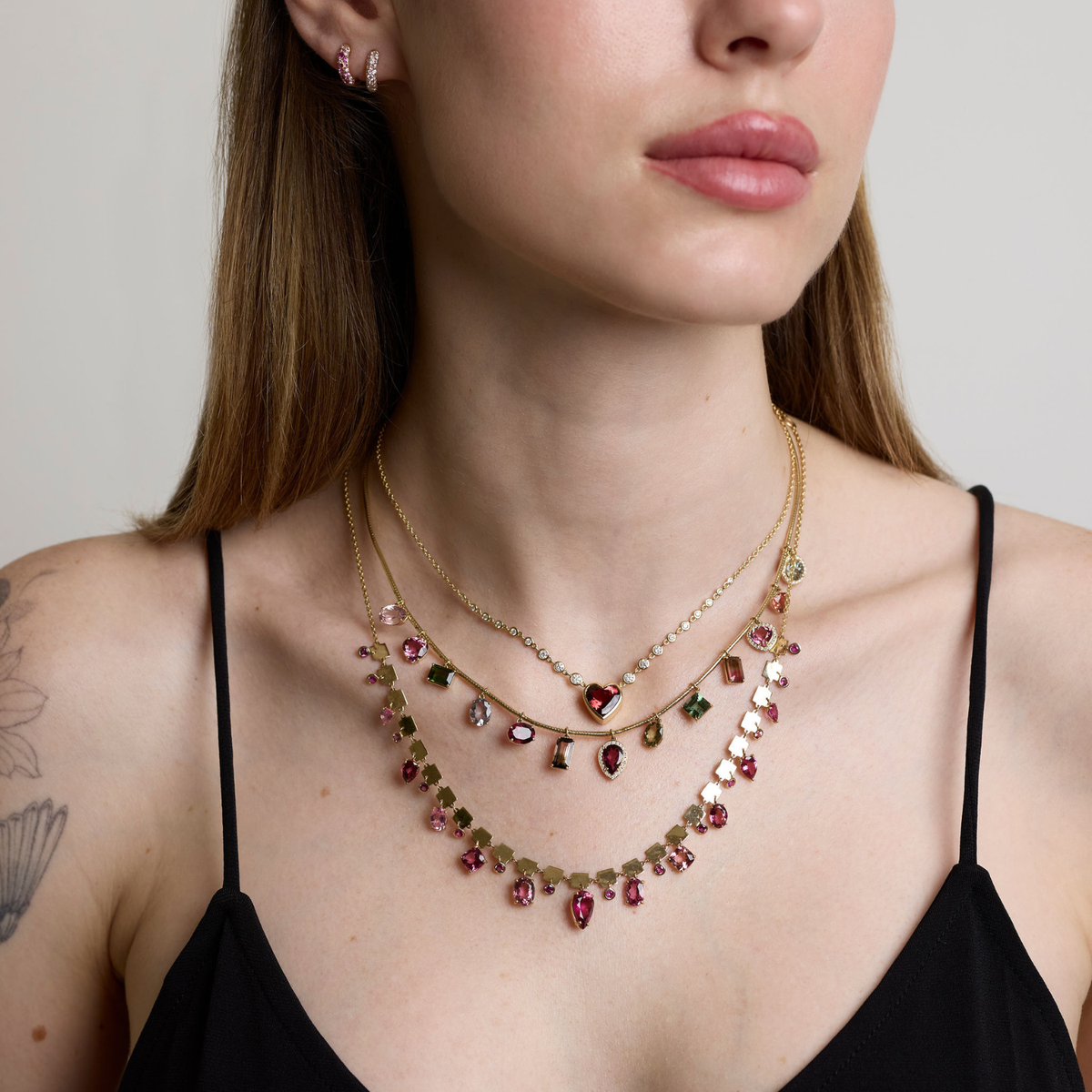 Tourmaline & Diamond Collar
