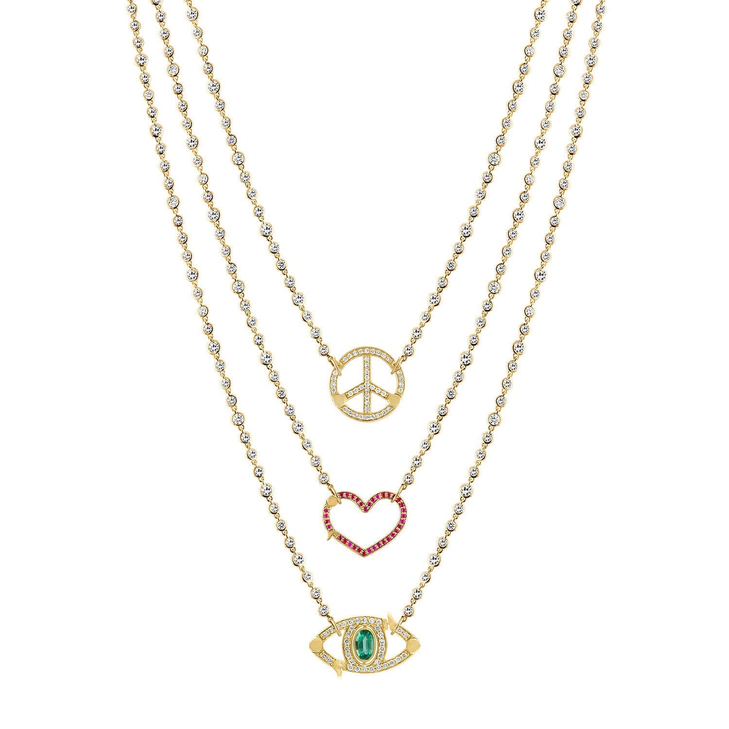 22" Closure Necklaces-necklace, necklaces lock-Eden Presley Fine Jewelry