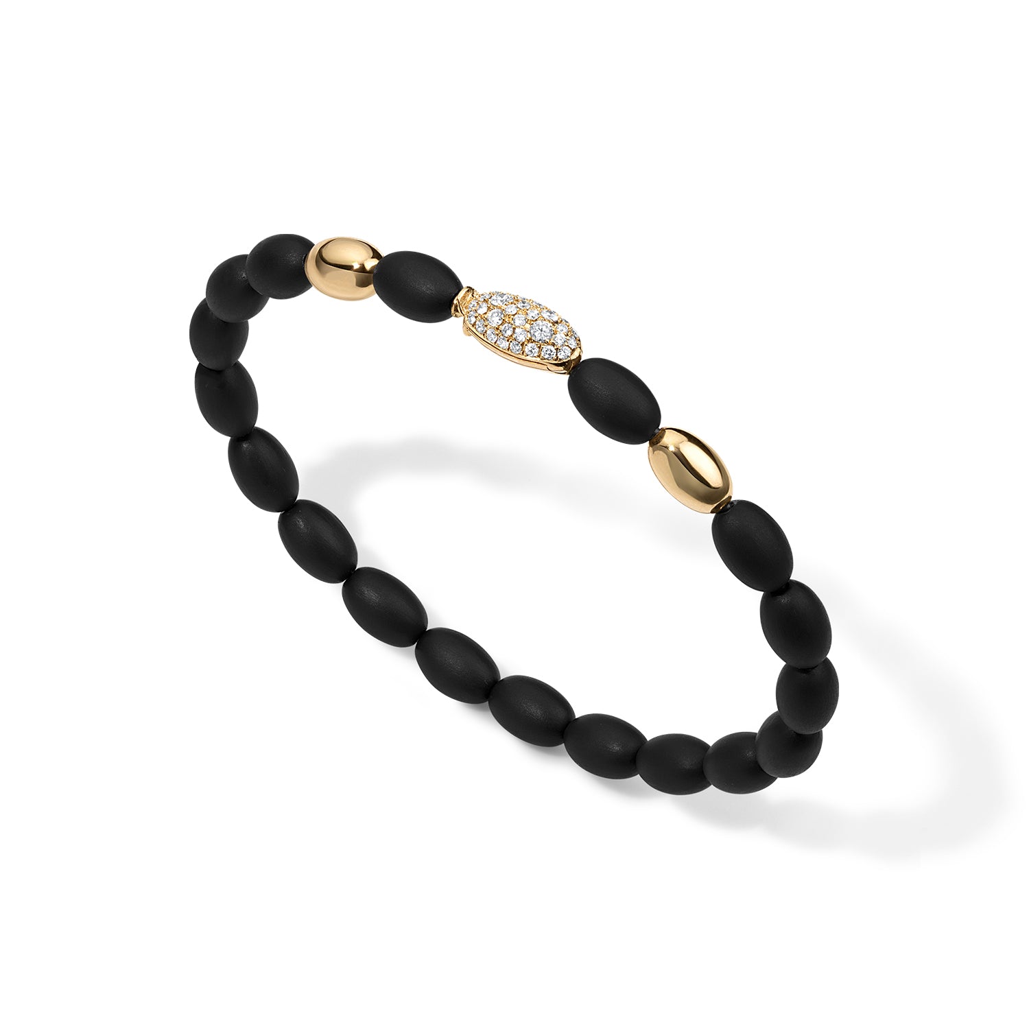 In the Black Glitter Flex Bangle