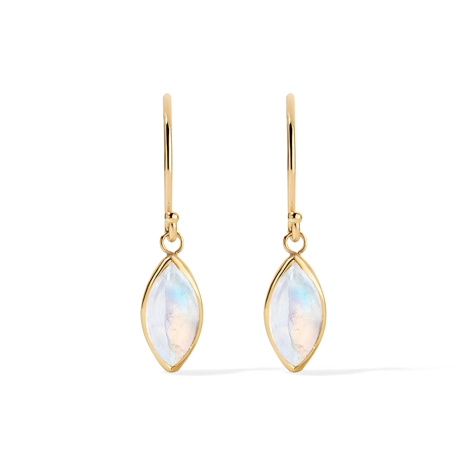 Rainbow Moonstone Drop Earrings