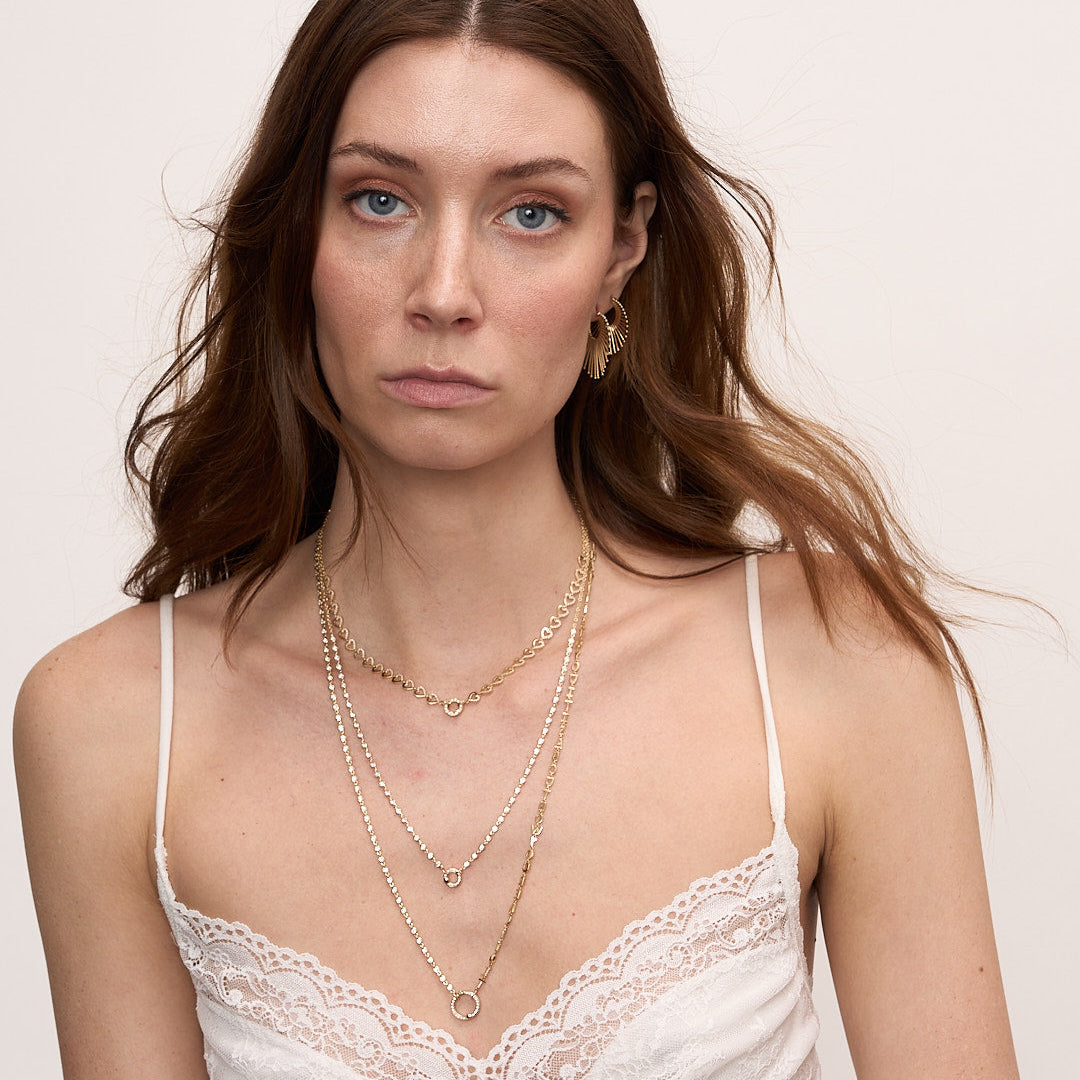 Long Tiny Letters Transformer Necklace