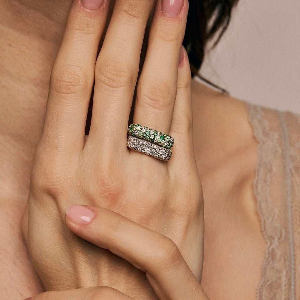 Sparkle Stack Ring- Multicolor