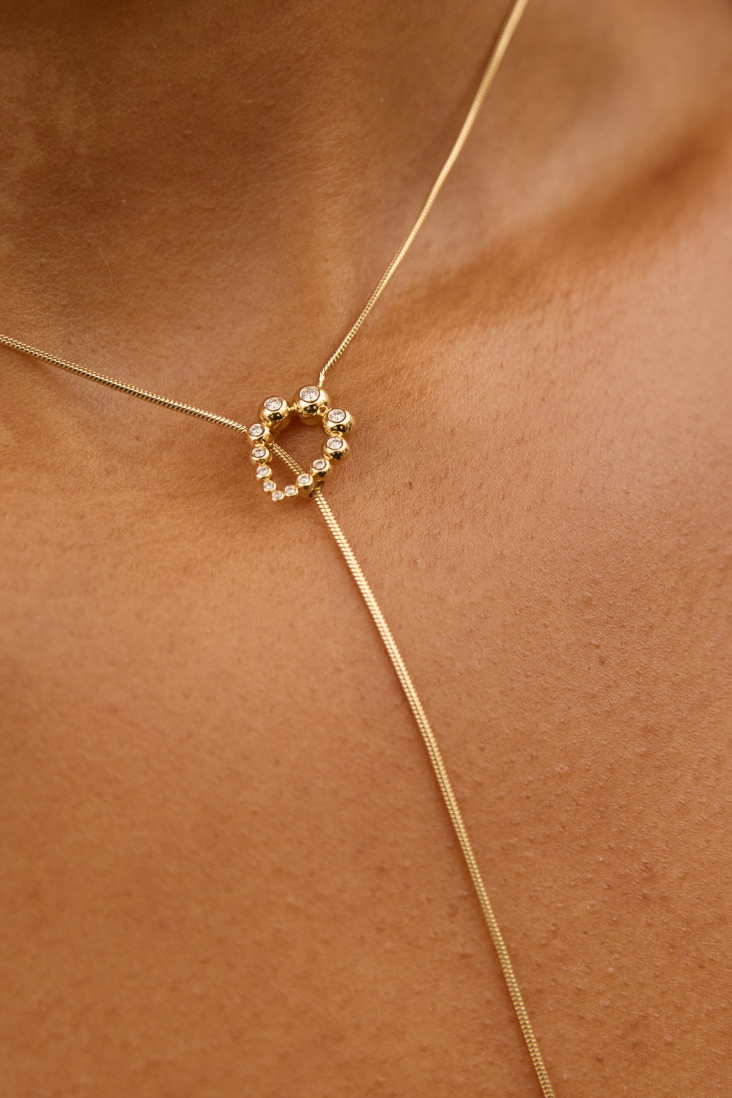 Bubbles Lariat Necklace