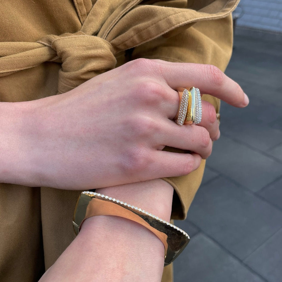 Golden Girl Diamond Bangle
