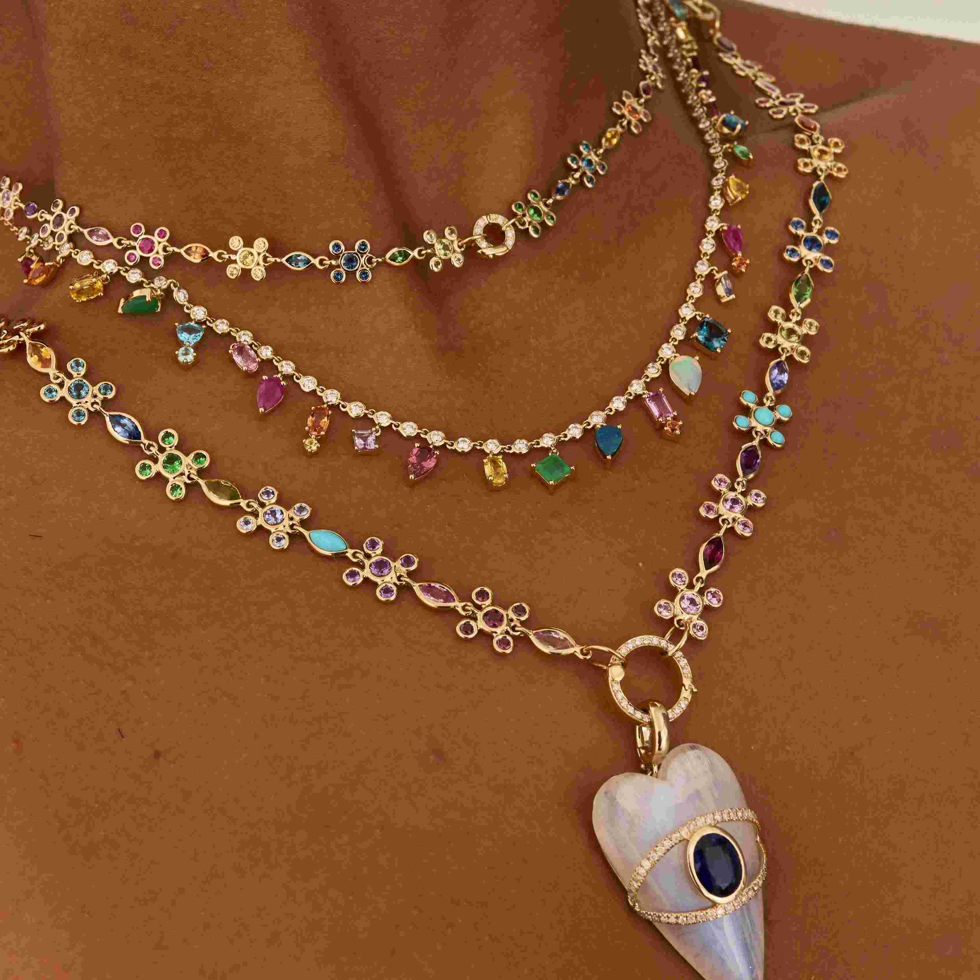In Sync thin Multicolor Necklace
