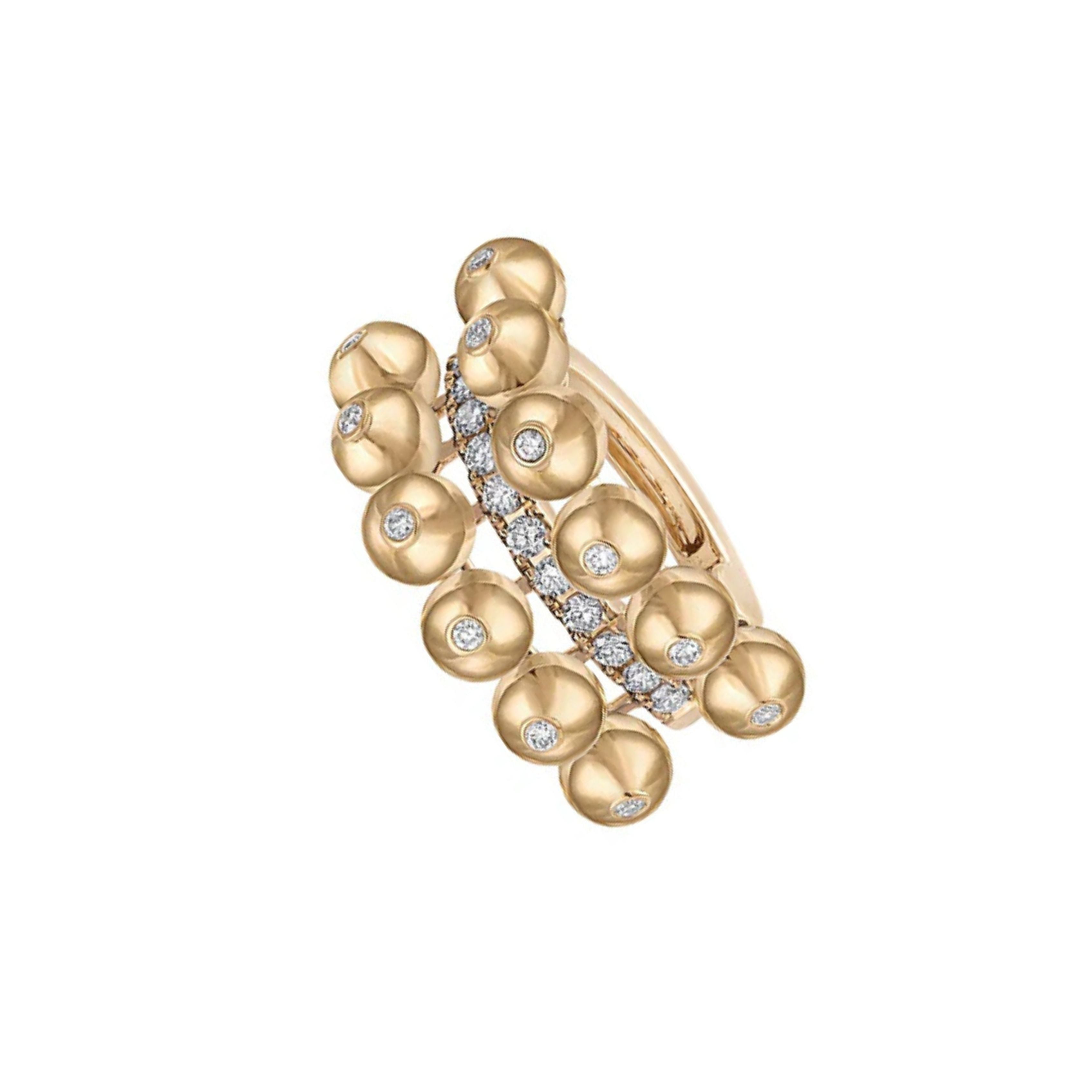 Bubbles Double Row Ear Cuff