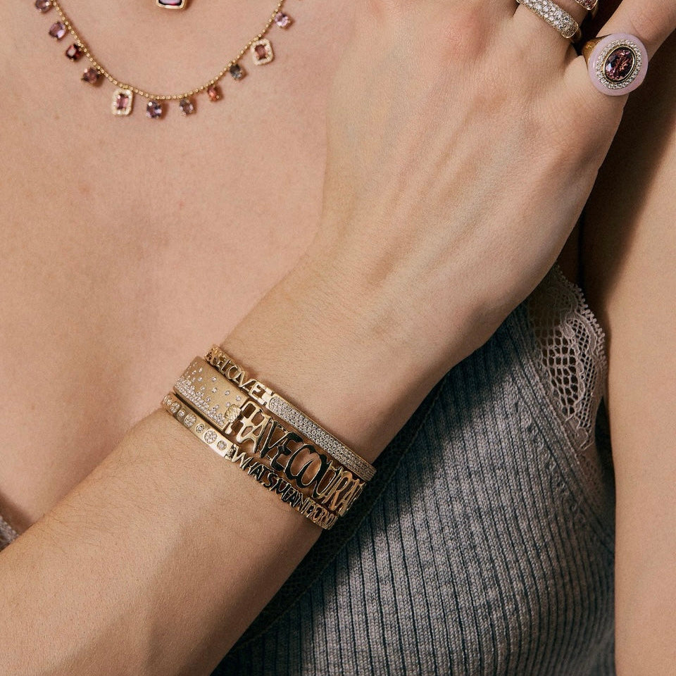 More than the moon Diamond Bangle-Wrist