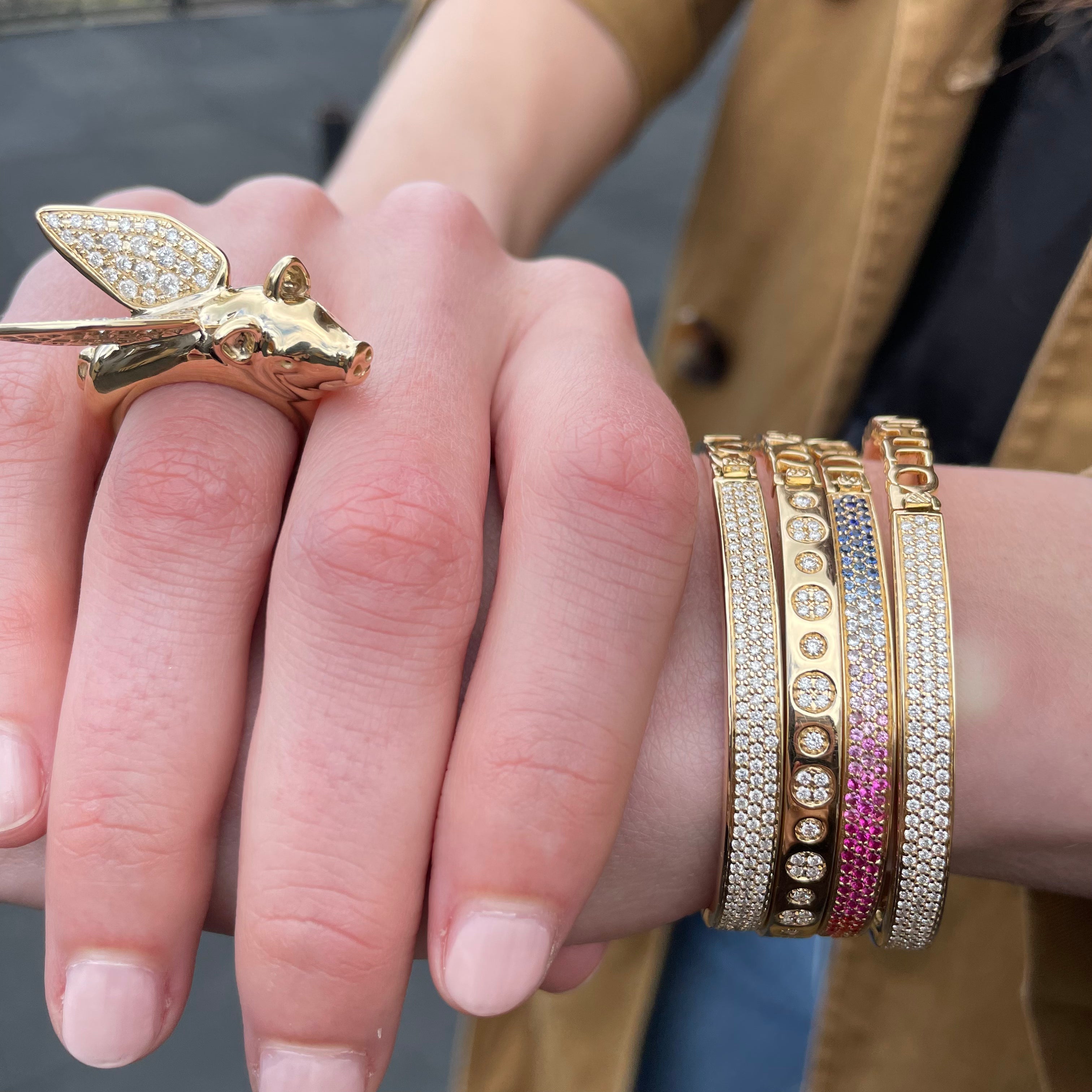 Ombre Half & Half Bangle
