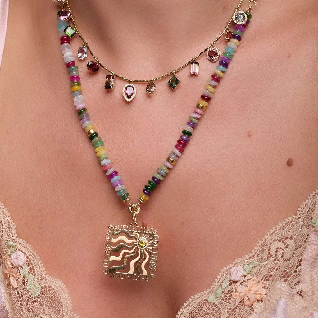 Tourmaline & Diamond Collar