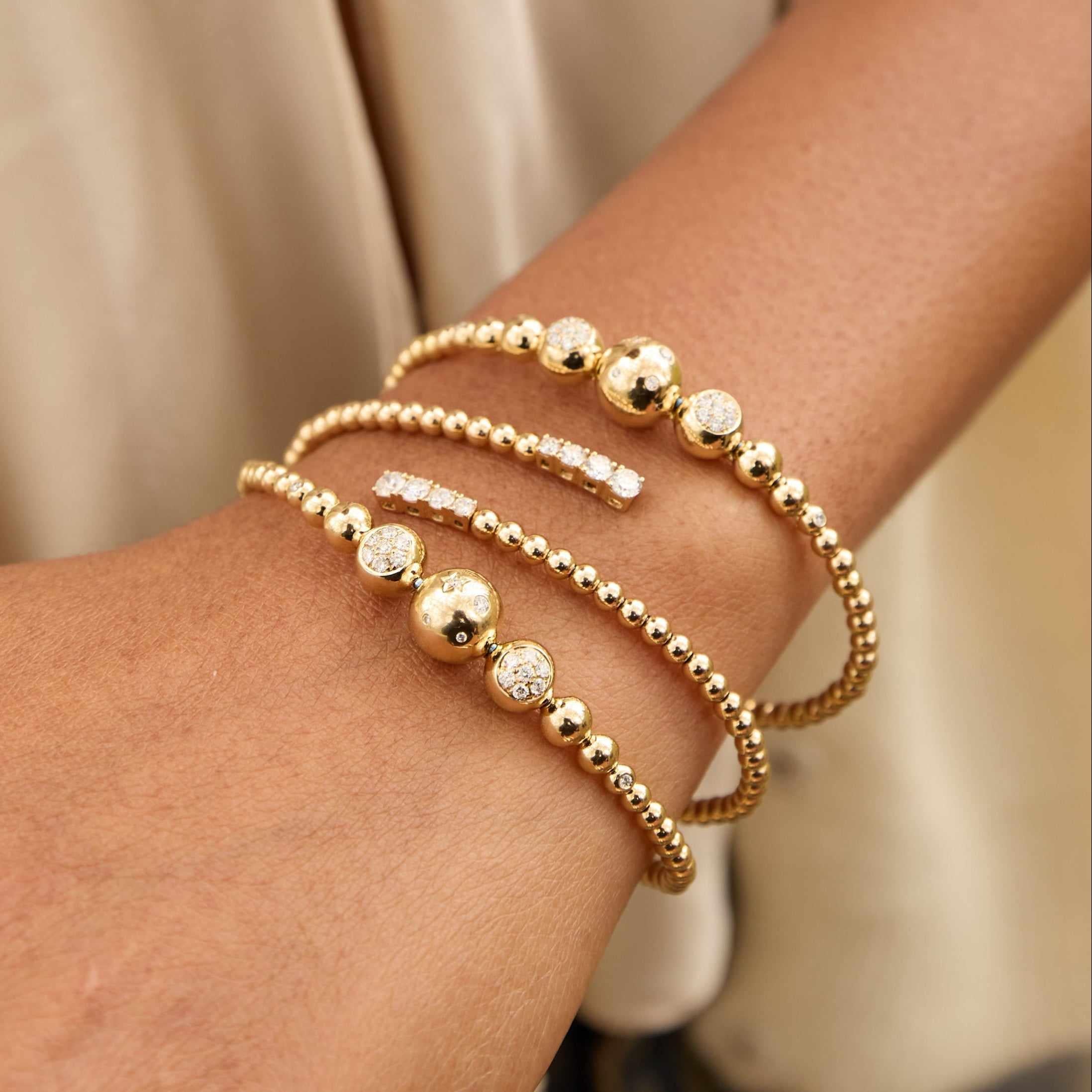 Bubbles Double Wrap Flex Bangle