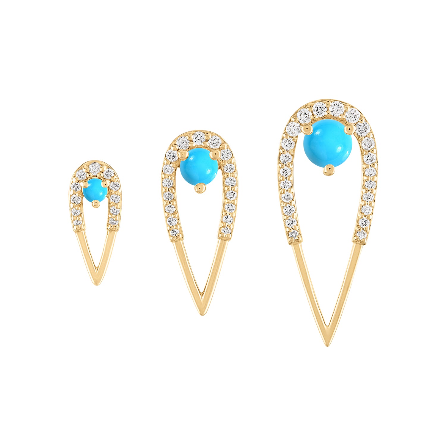 Peacock Studs
