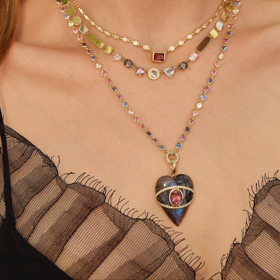 Stoned Heart Pendants