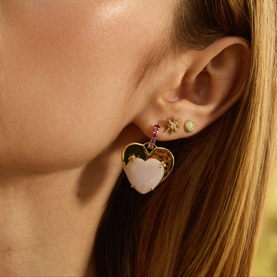 Hearts & Hugs Earrings-Earring-Eden Presley Fine Jewelry side -2