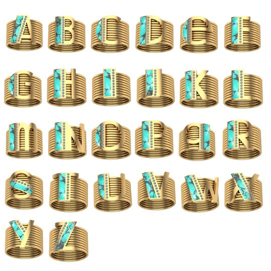 Initial Harem Ring-All Initial