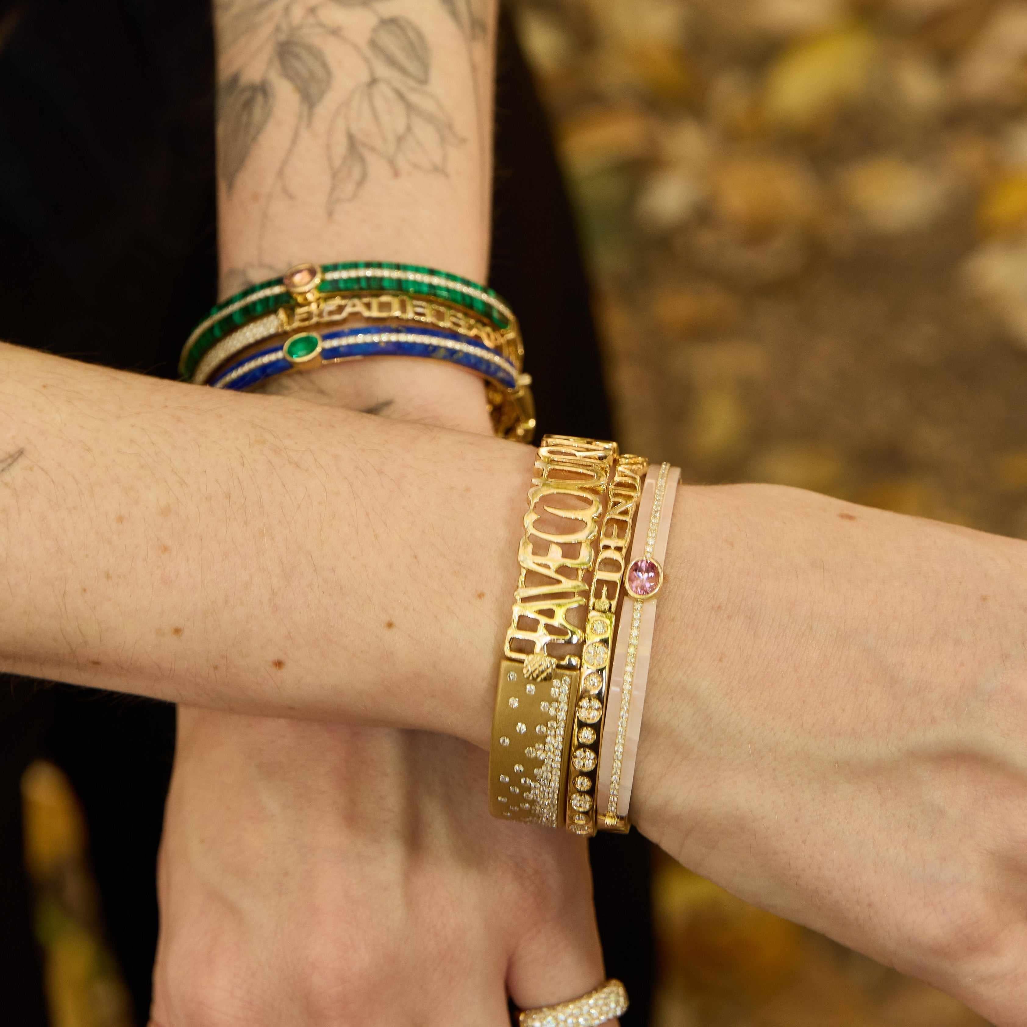 Stoned Love Bangle- Shot From Above