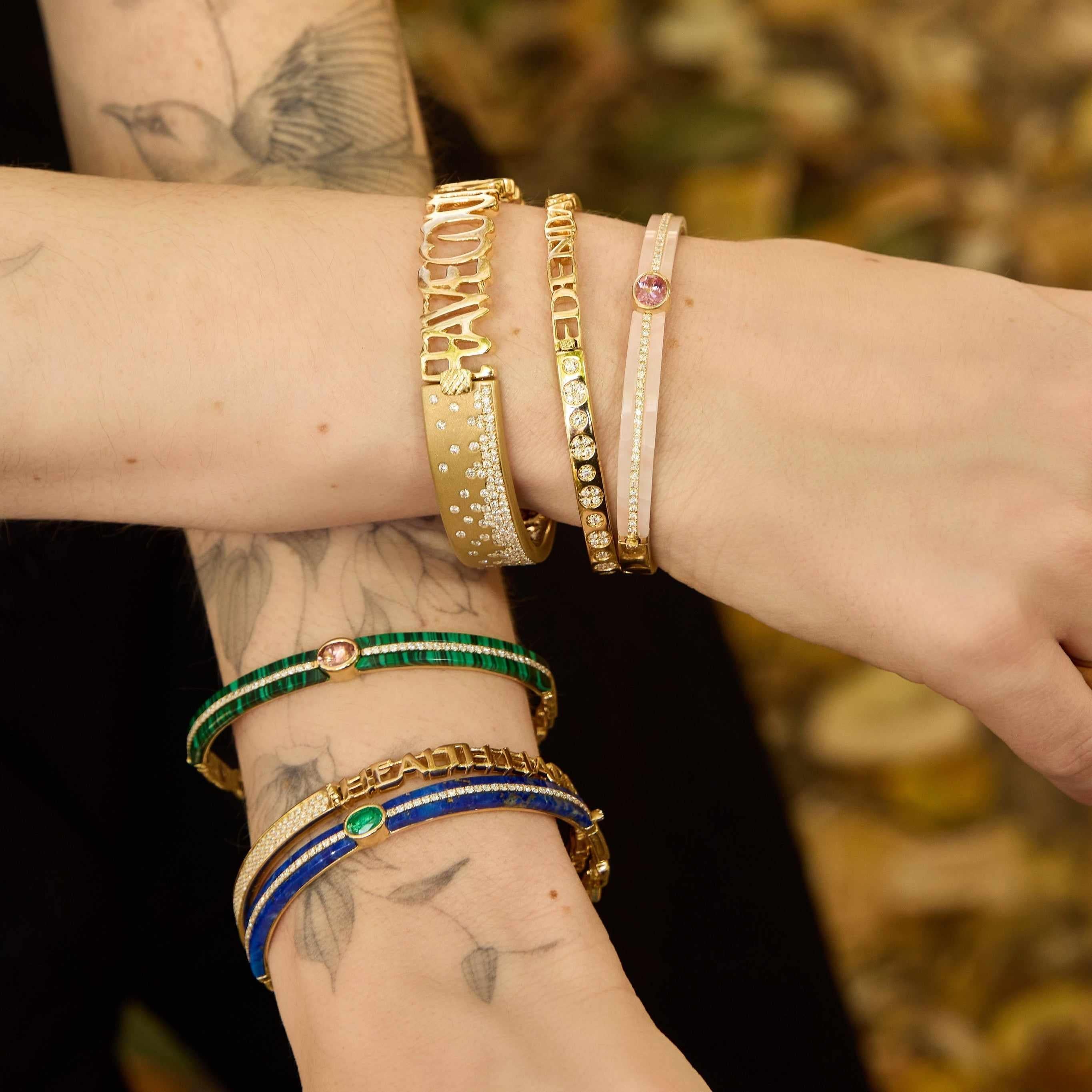 Stoned Love Bangle- Diamonds
