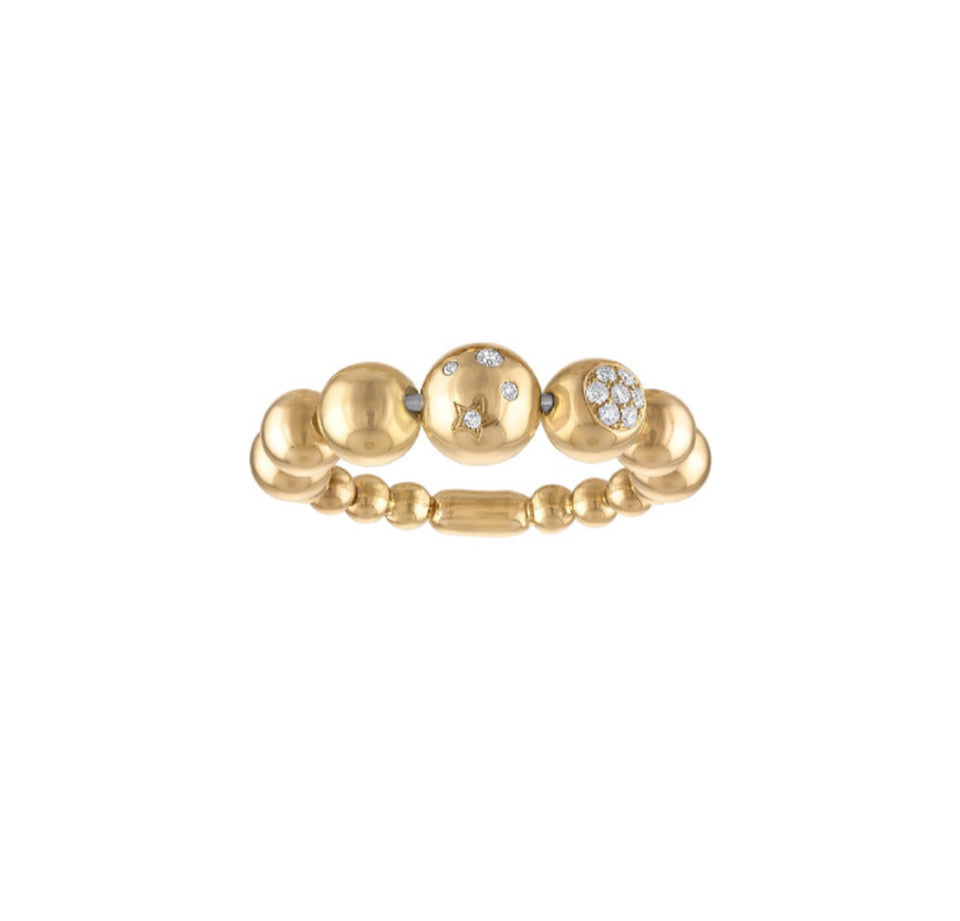 Celestial Bubbles Stack Ring