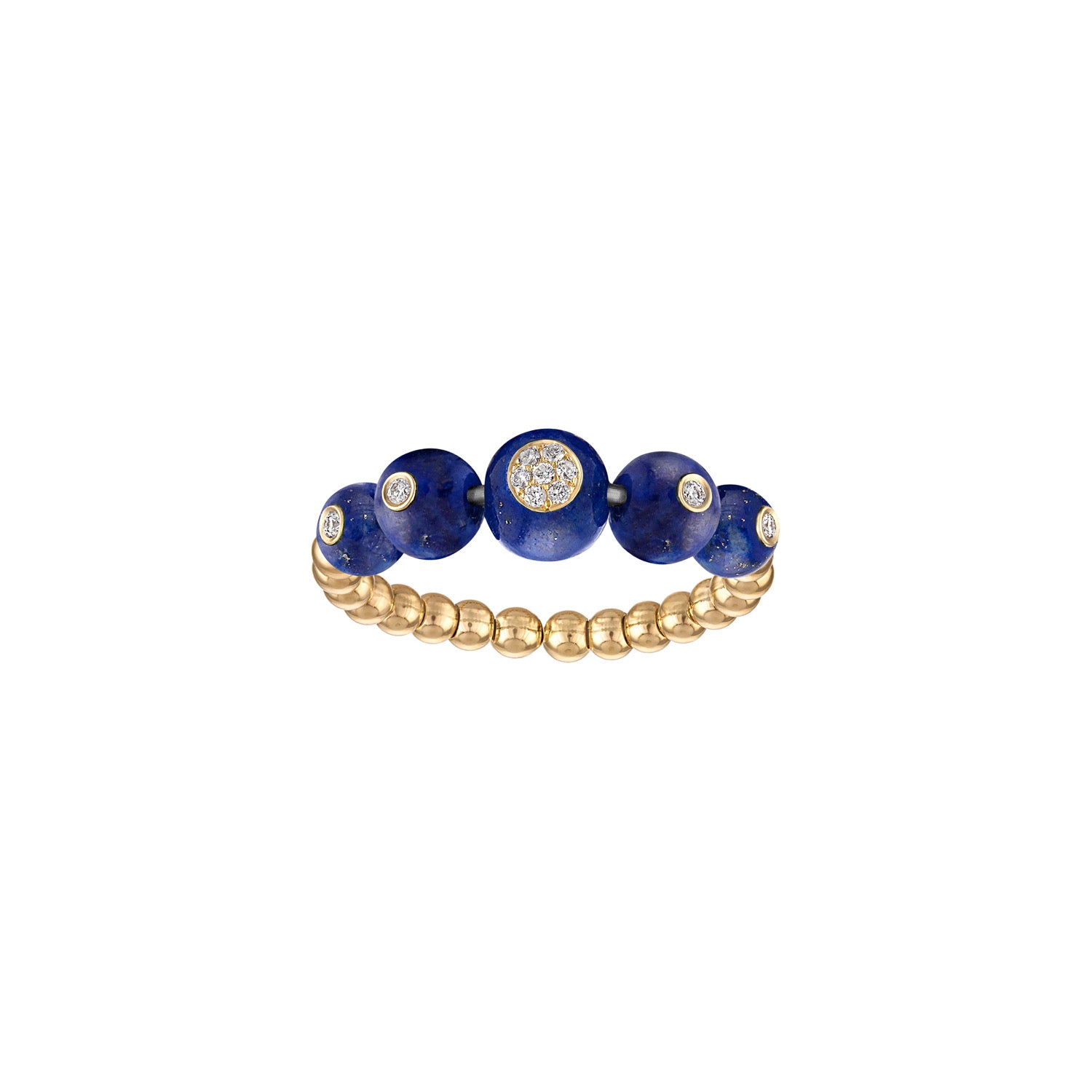 Beaded Bubbles Stack Ring