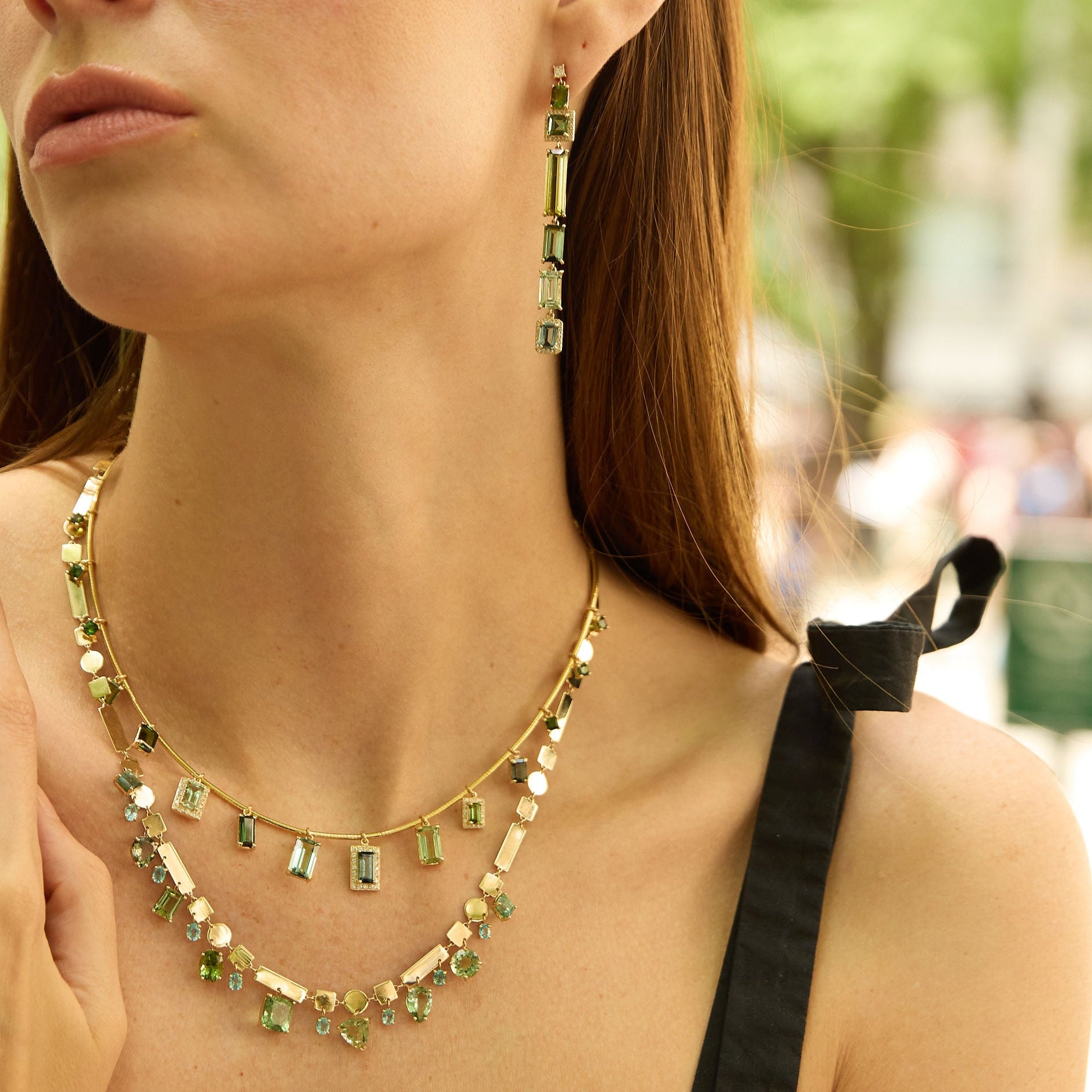 Rock Candy Shine Green Tourmaline Necklace