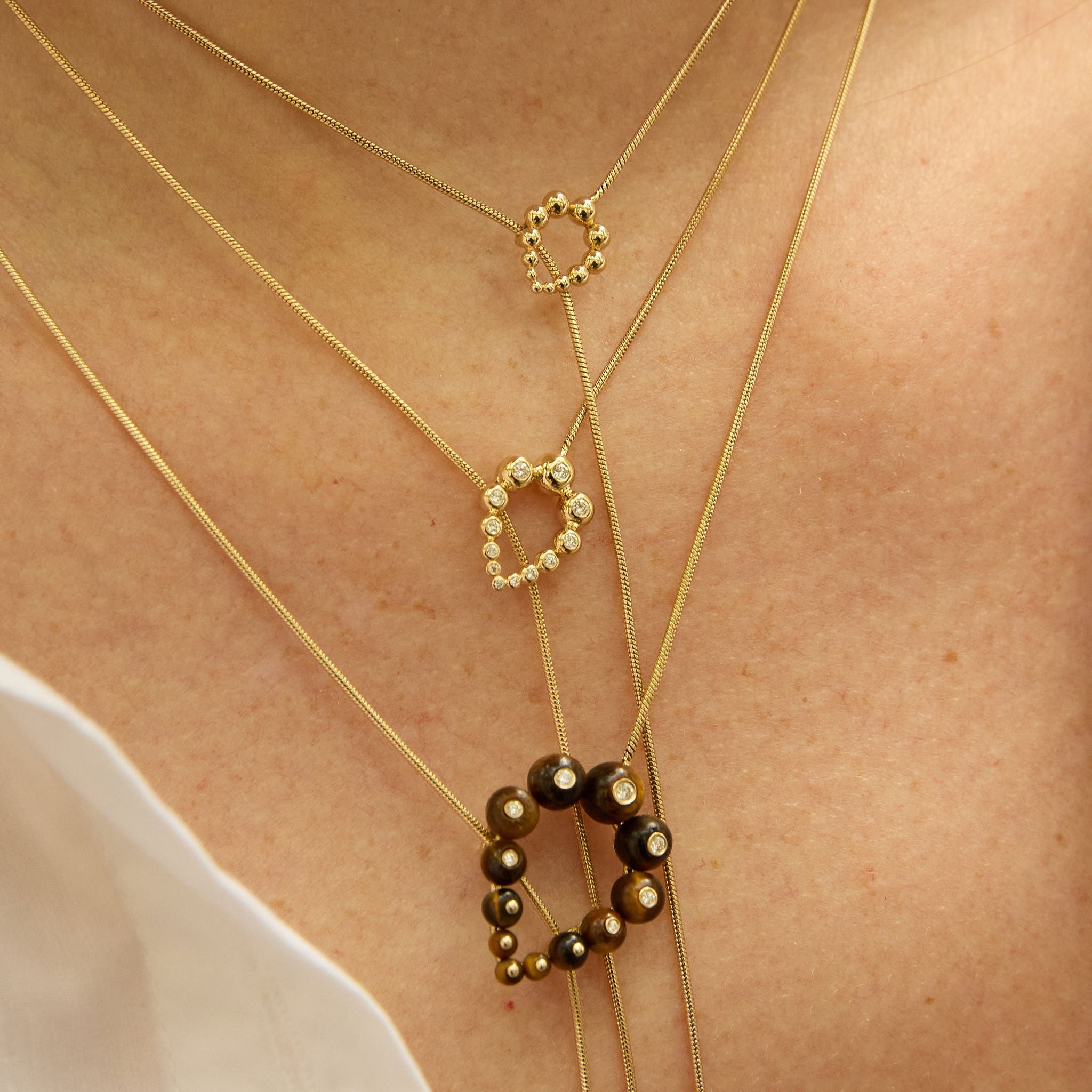 Bubbles Lariat Necklace