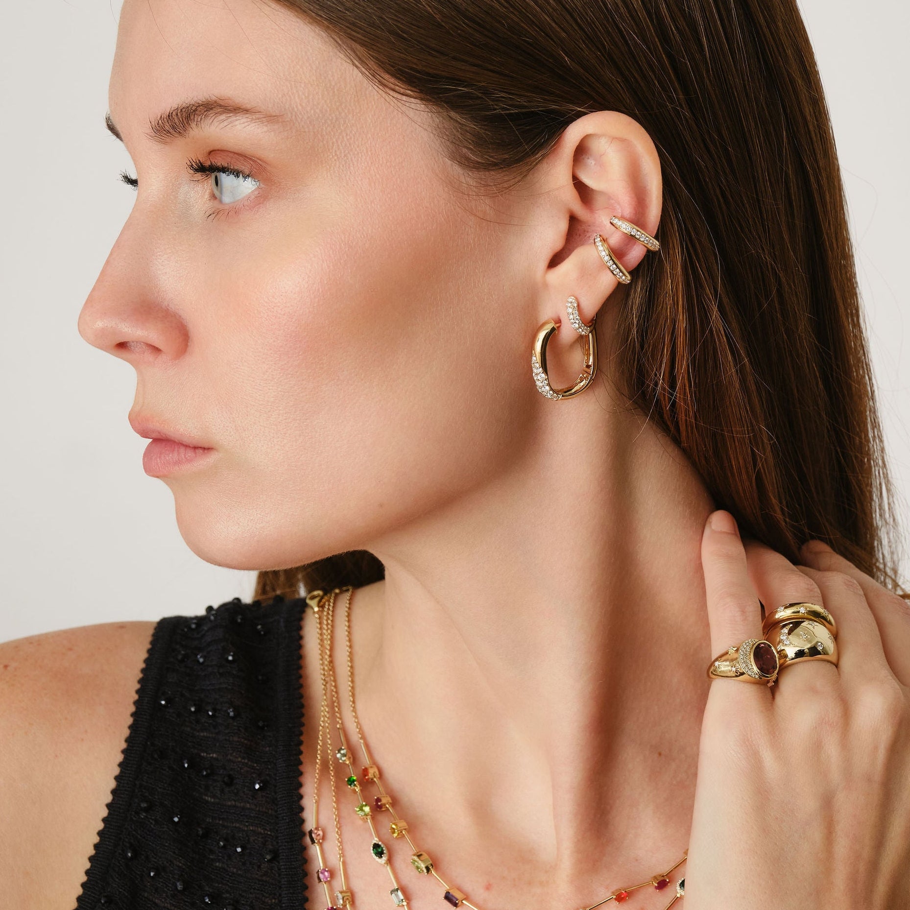 EP Shine Diamond Ear Cuff