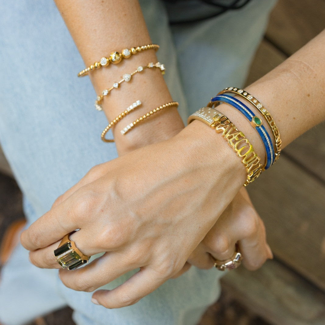 More than the Moon Diamond Bangle