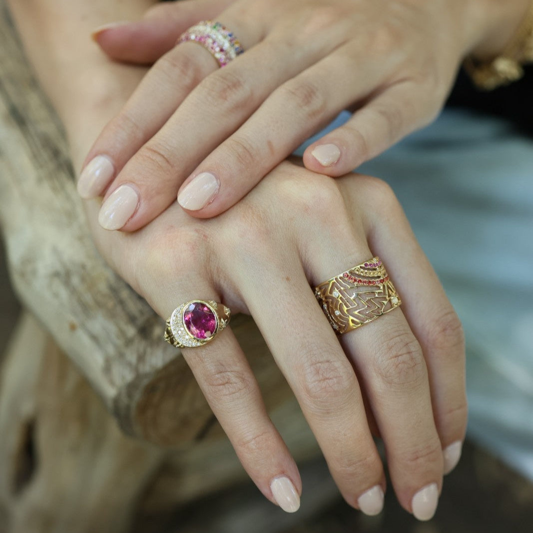 Celeste Pinky Ring
