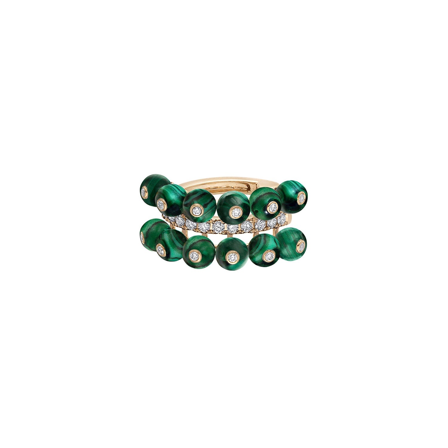 Bubbles Double Row Ear Cuff
