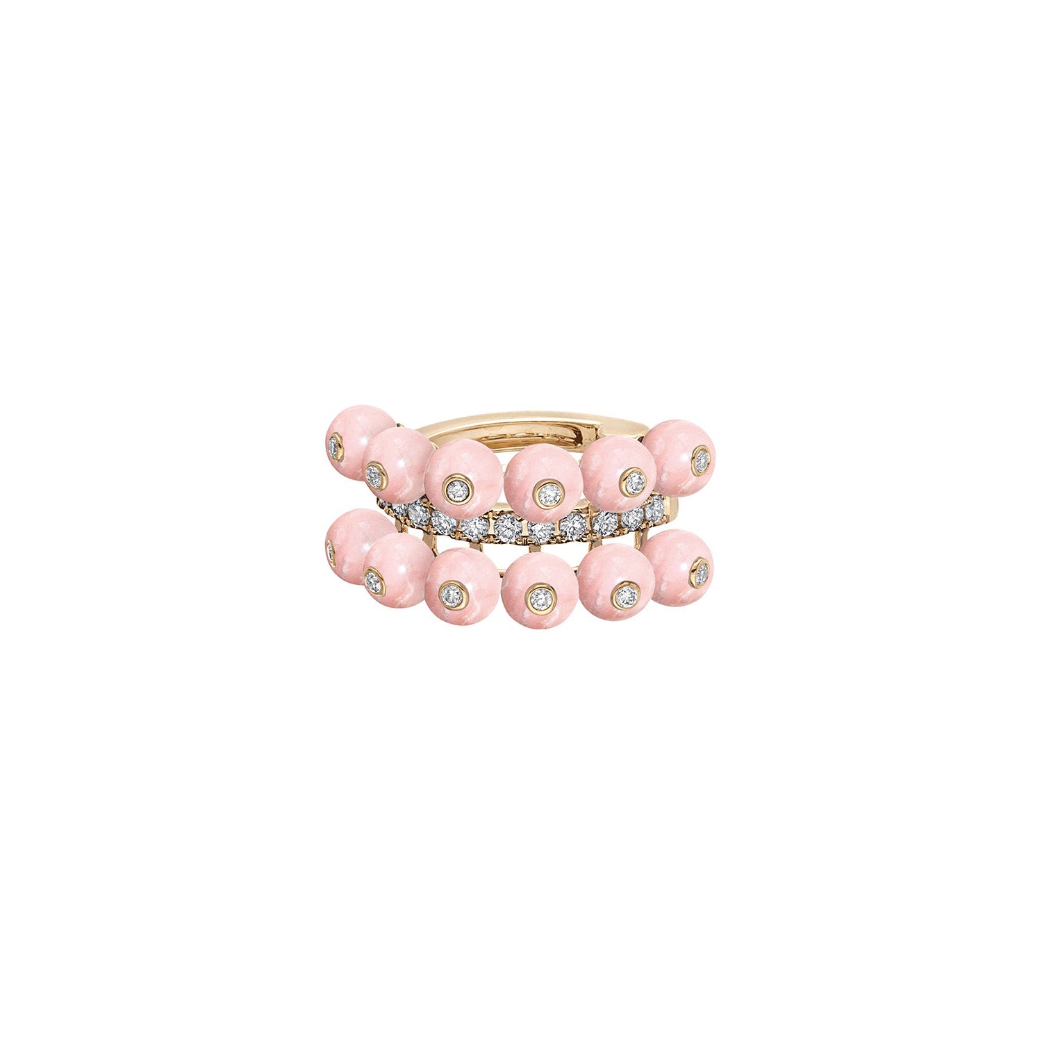Bubbles Double Row Ear Cuff