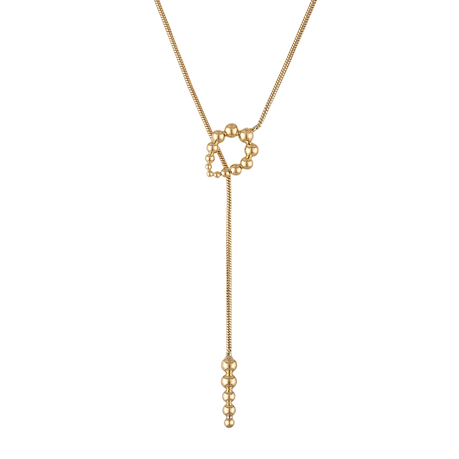 Bubbles Lariat Necklace