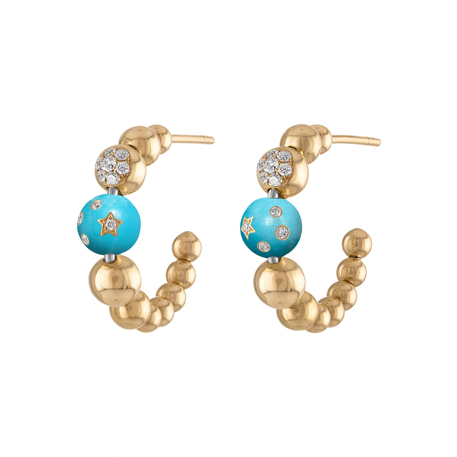 Small Beaded Hoop - Image 6 | earrings | Eden Presley