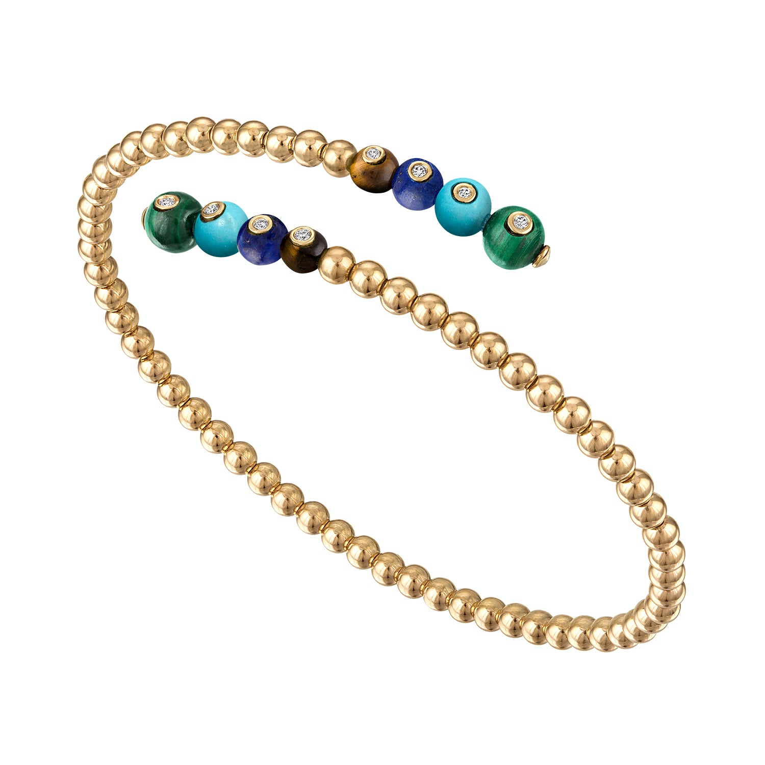 Bubbles Double Wrap Flex Bangle