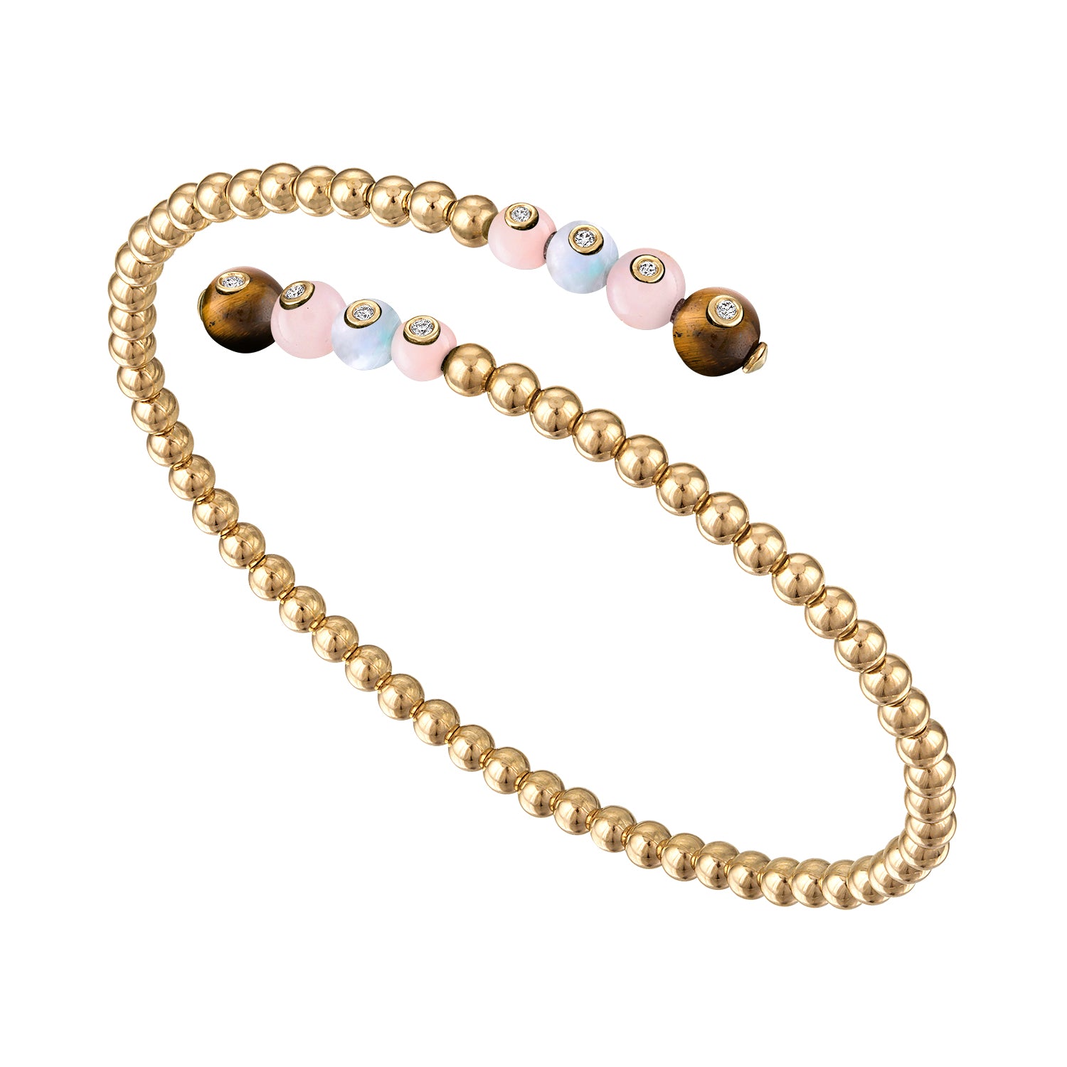 Bubbles Double Wrap Flex Bangle