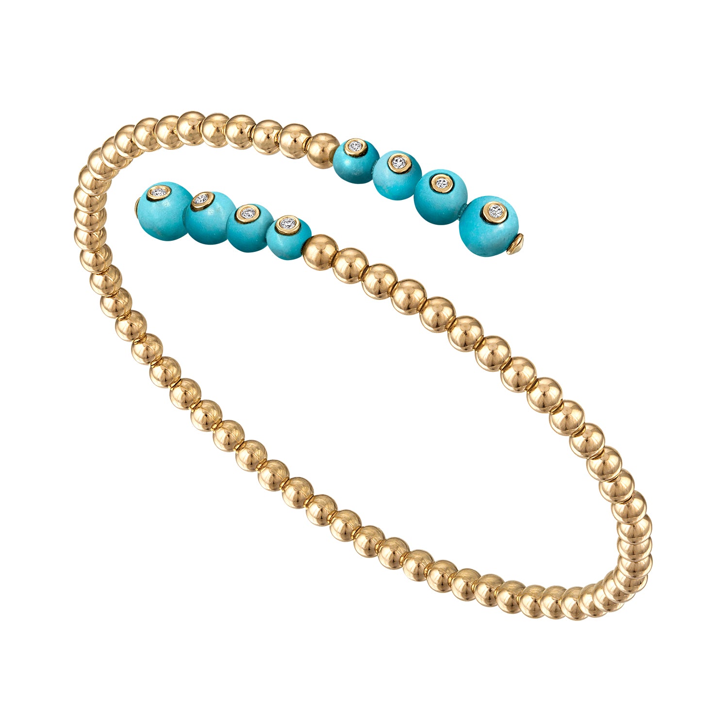Bubbles Double Wrap Flex Bangle