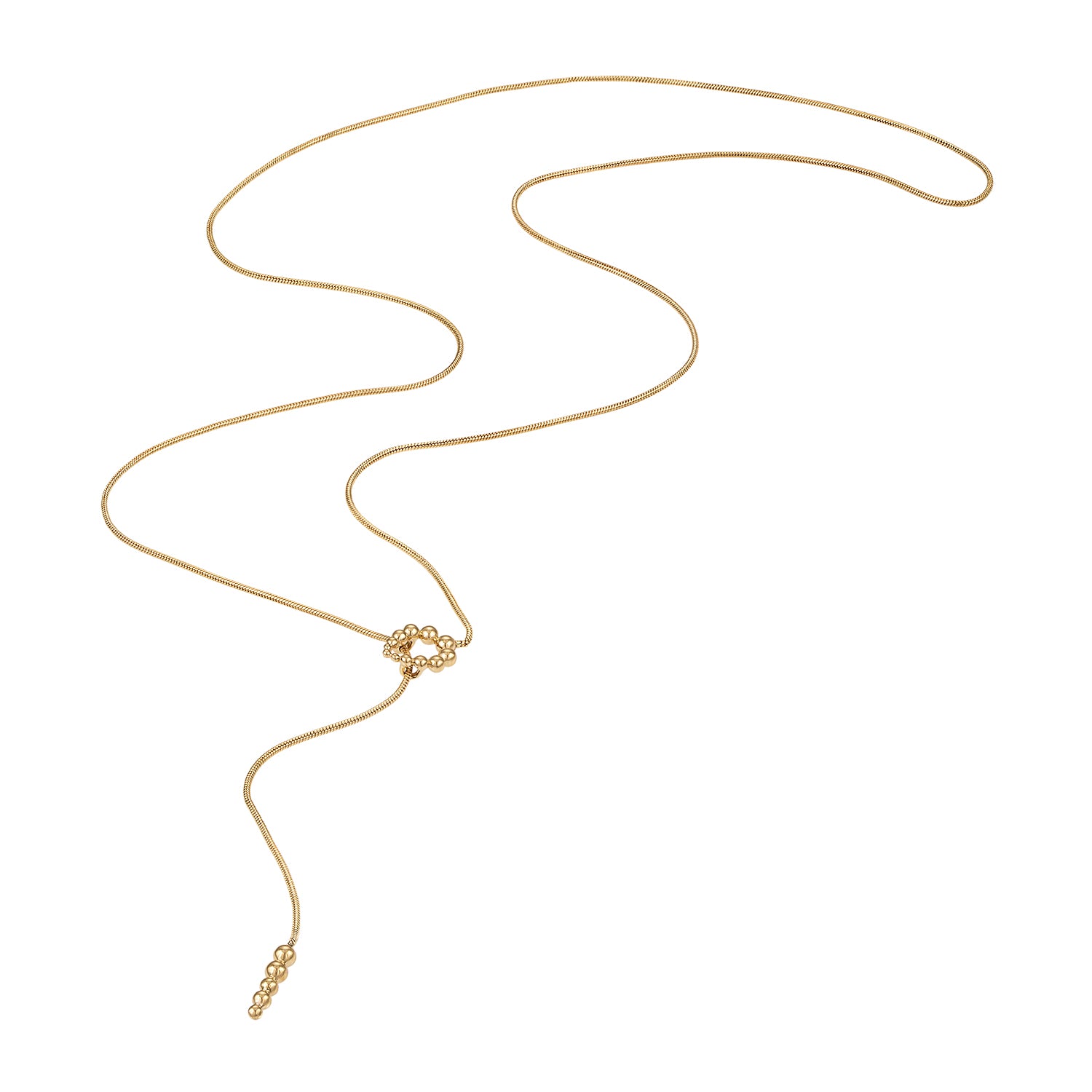 Bubbles Lariat Necklace