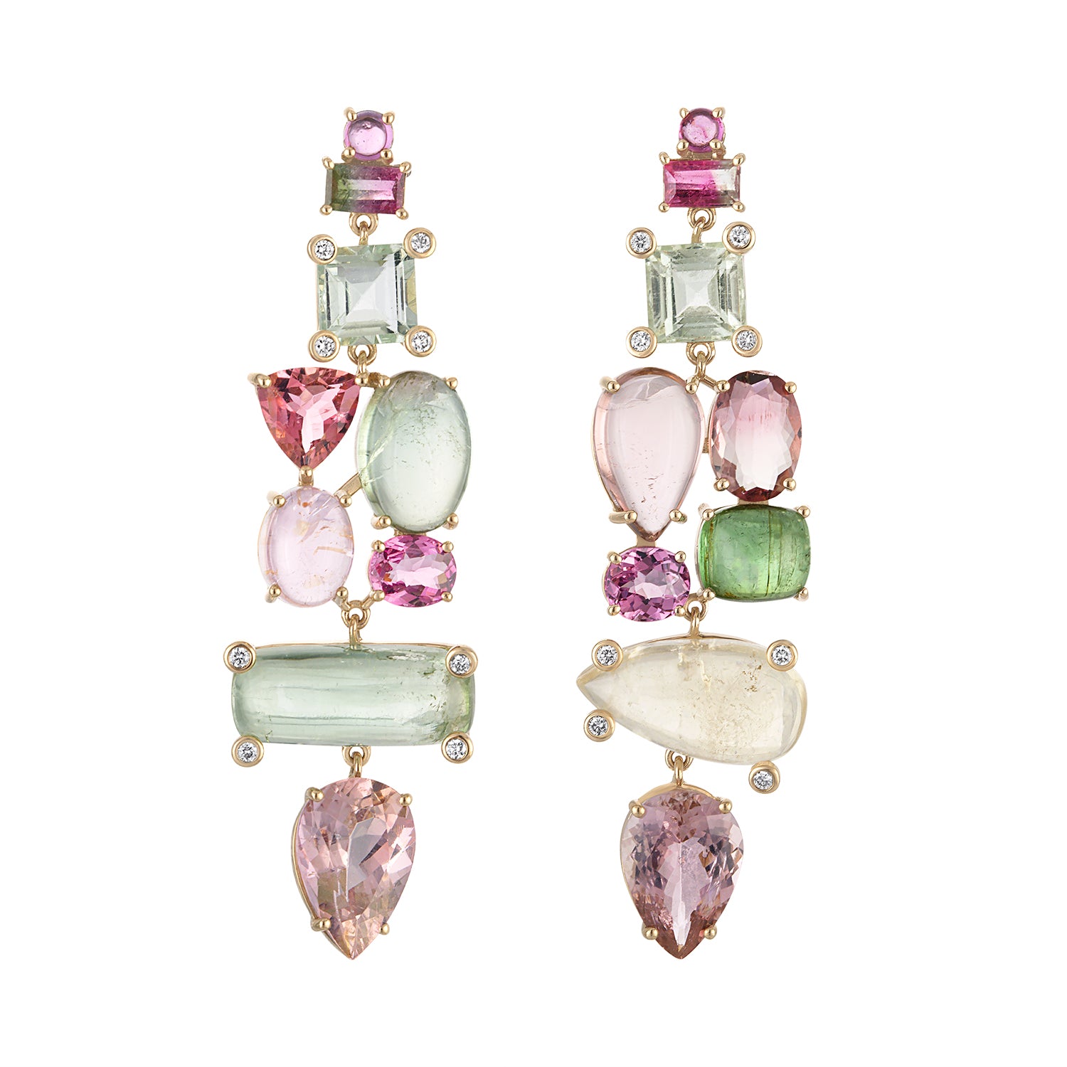 Cab Candy Tourmaline Earrings