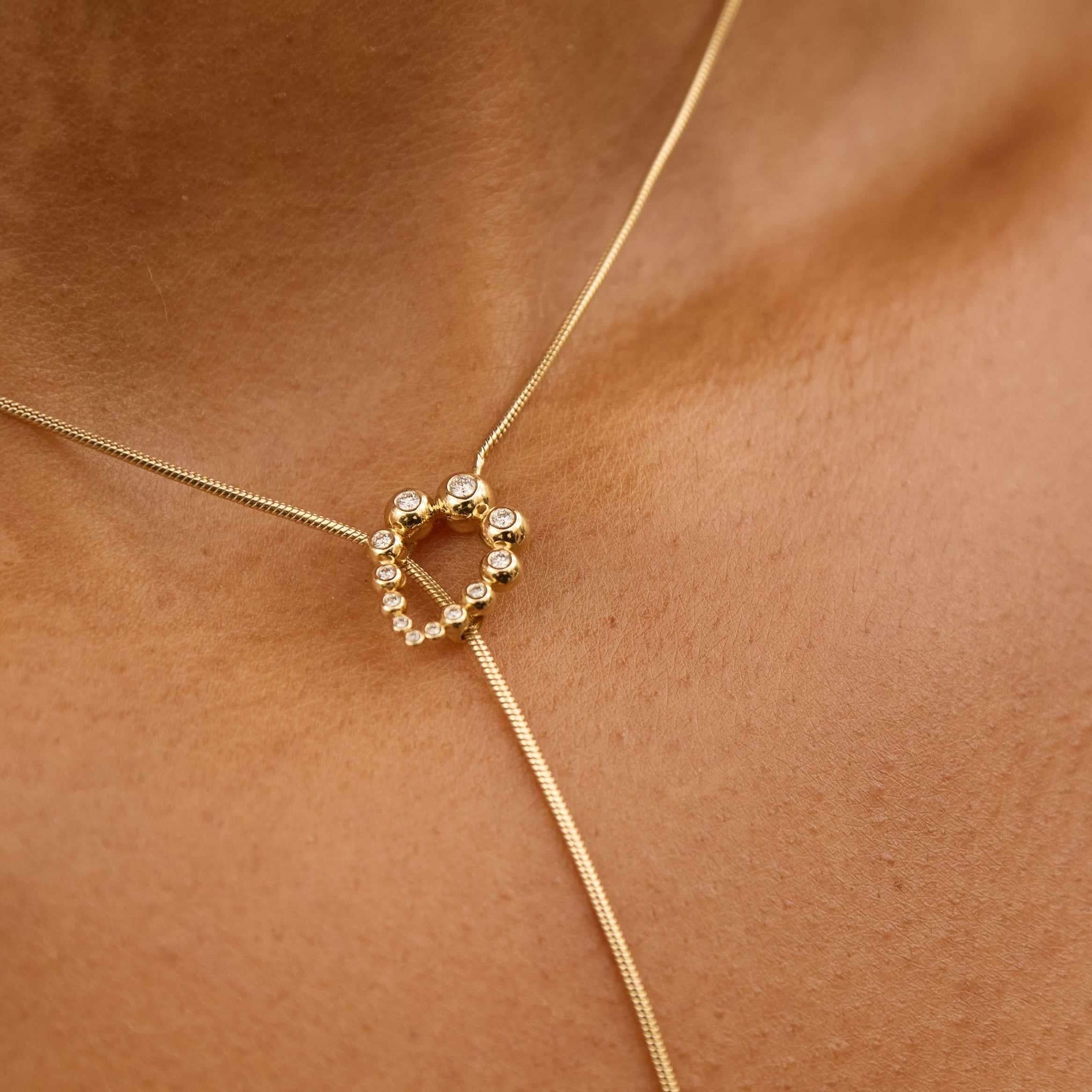 Bubbles Lariat Necklace