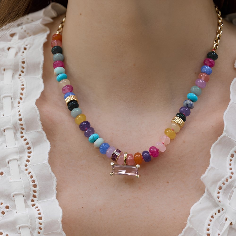 Candy Bead Accent Necklace