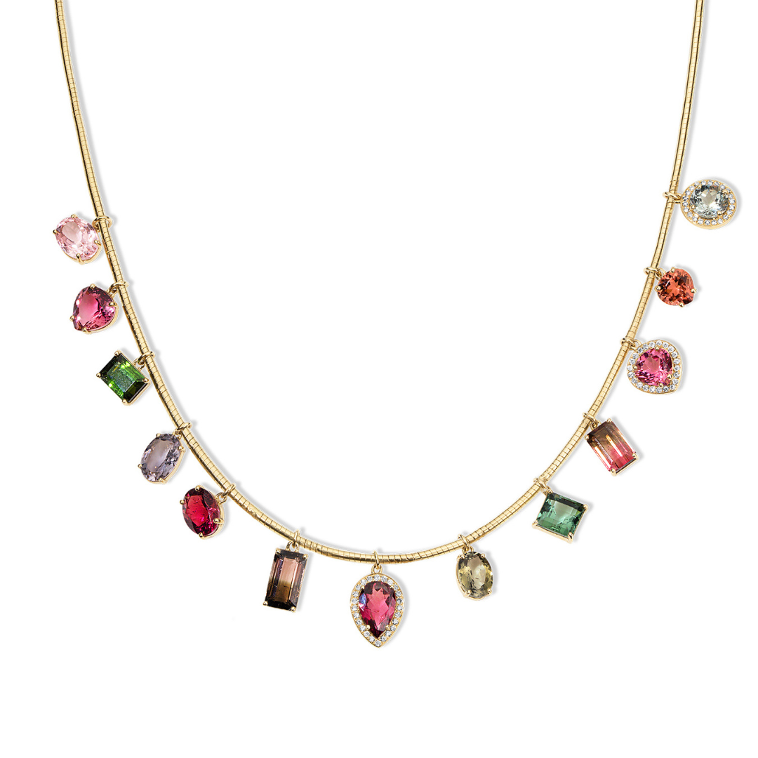 Tourmaline & Diamond Collar