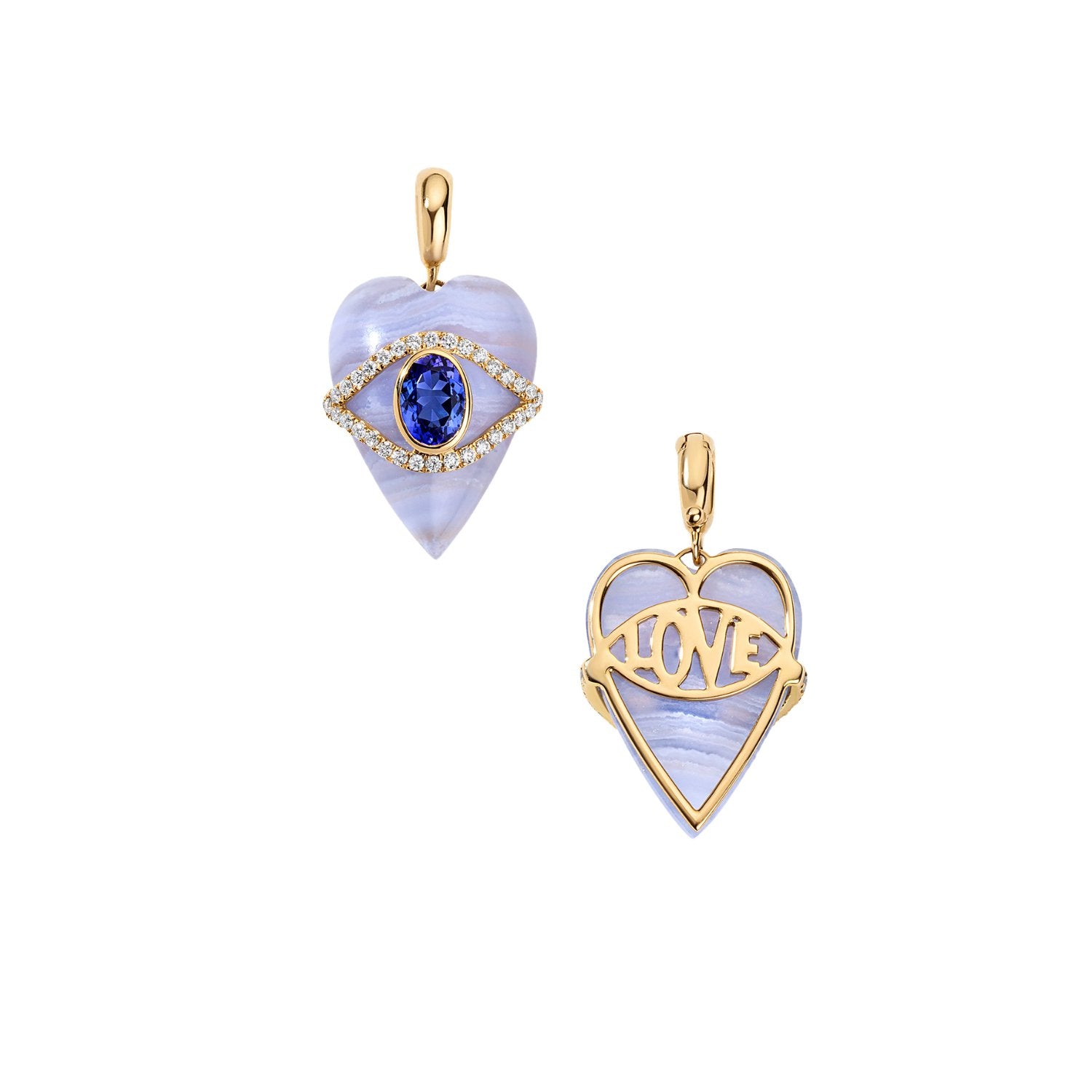 Stoned Heart Pendants