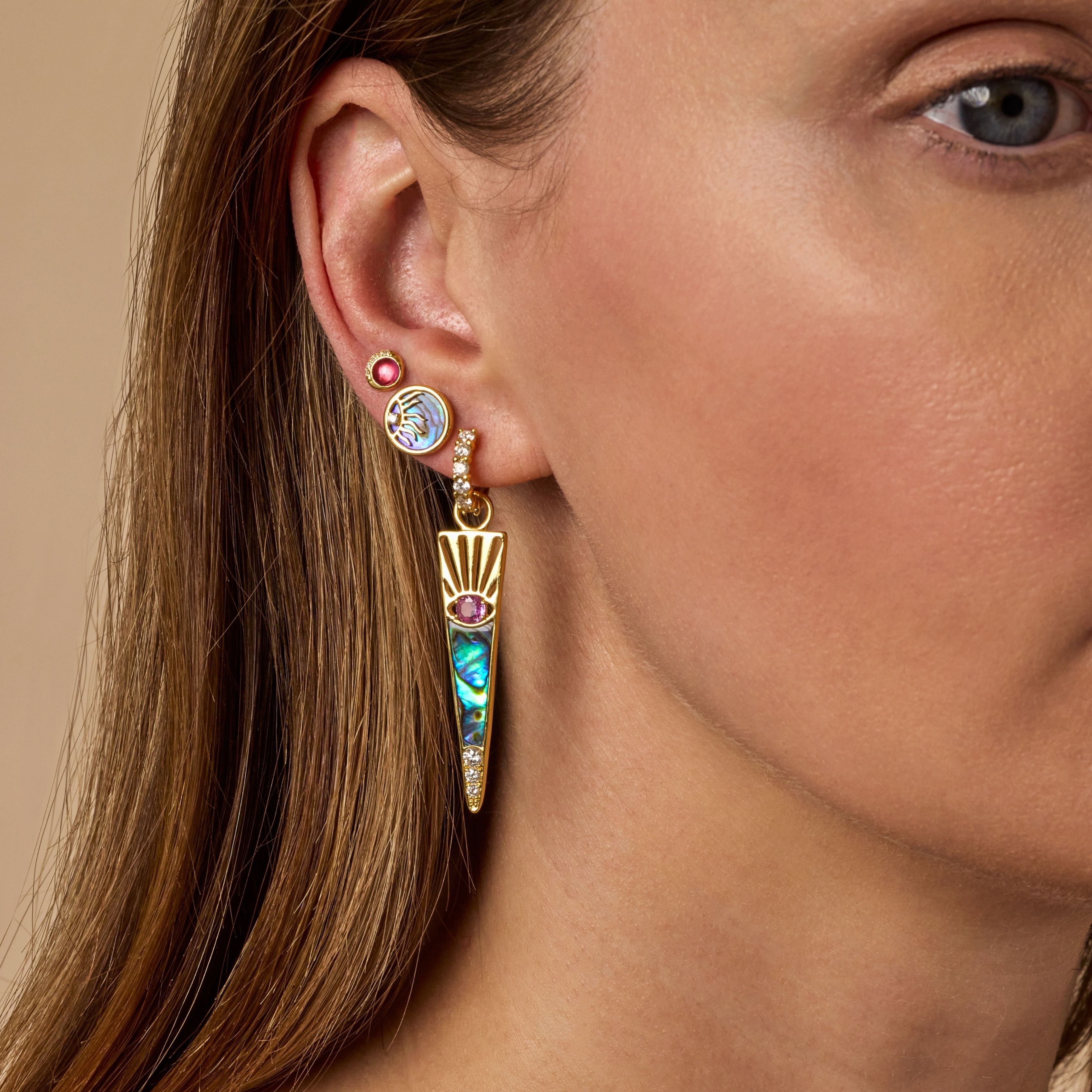Sunrise studs - Image 2 | Earrings | Eden Presley
