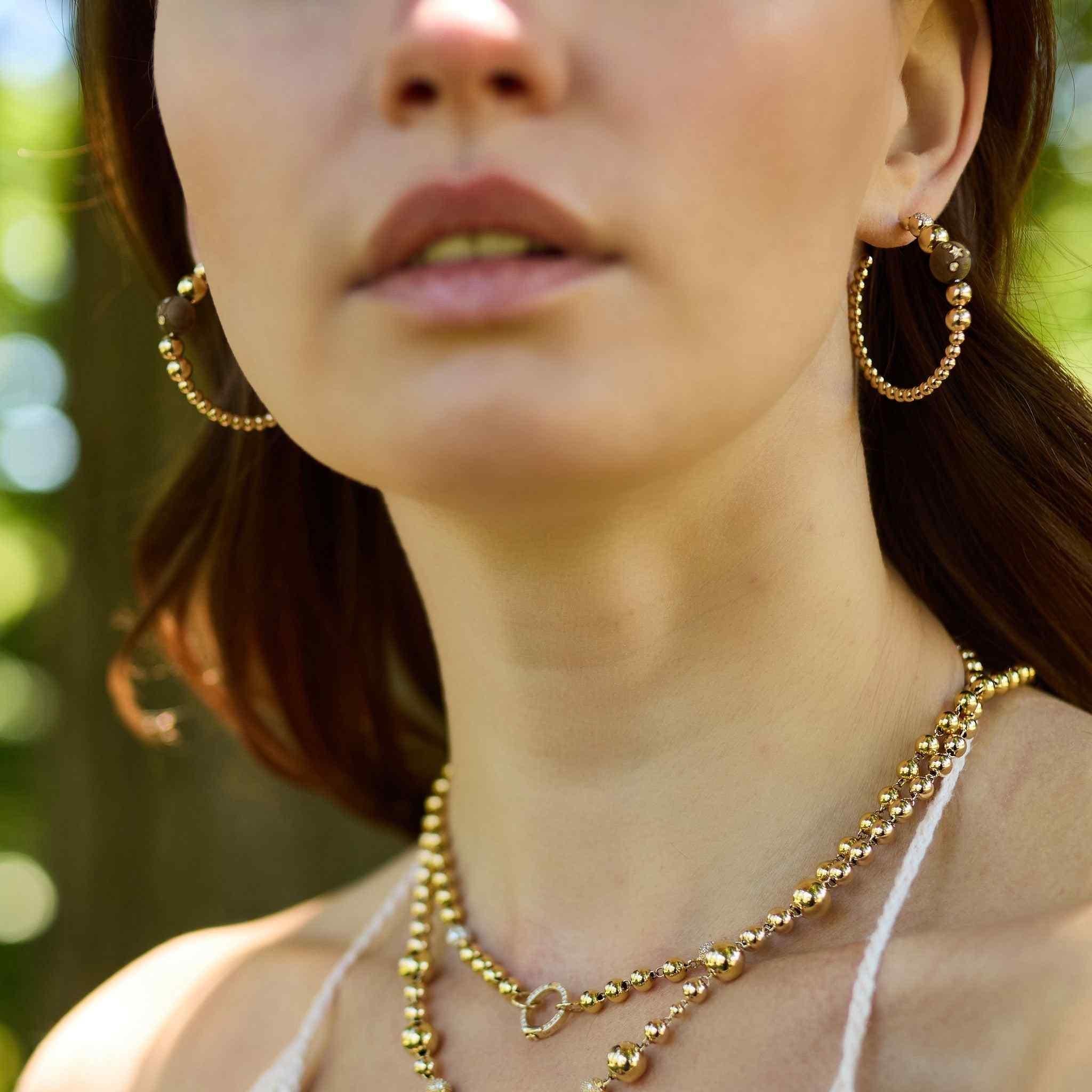 Beaded Hoop-Earrings-Eden Presley Fine Jewelry