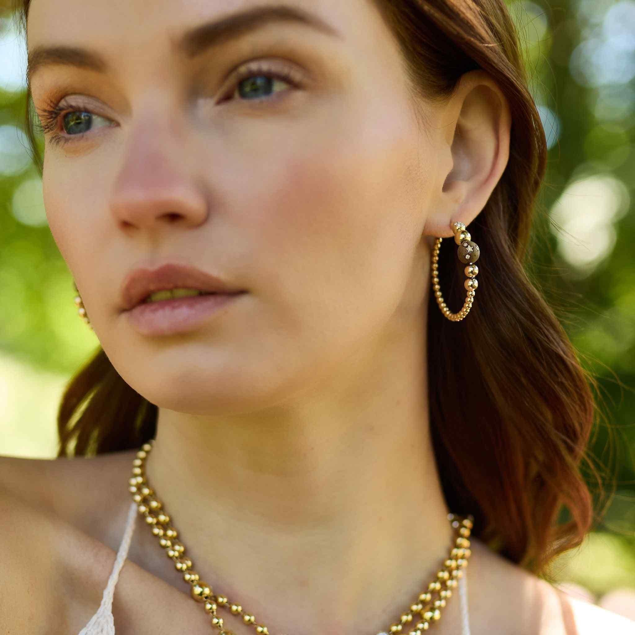 Beaded Hoop-Earrings-Eden Presley Fine Jewelry